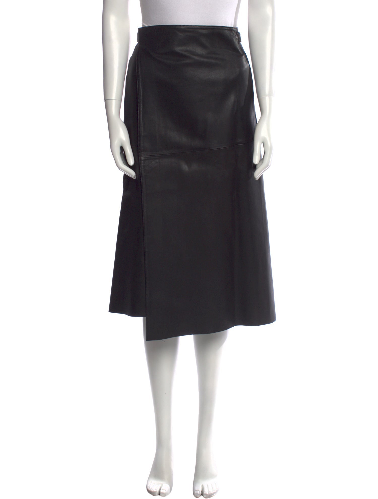 Maje Faux Leather Knee-Length Skirt