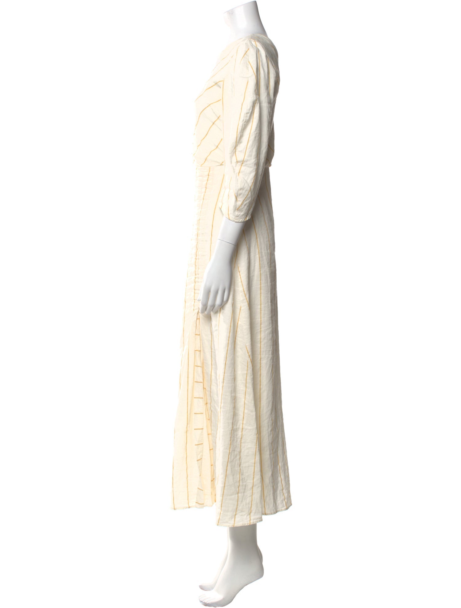 Maje Striped Long Dress