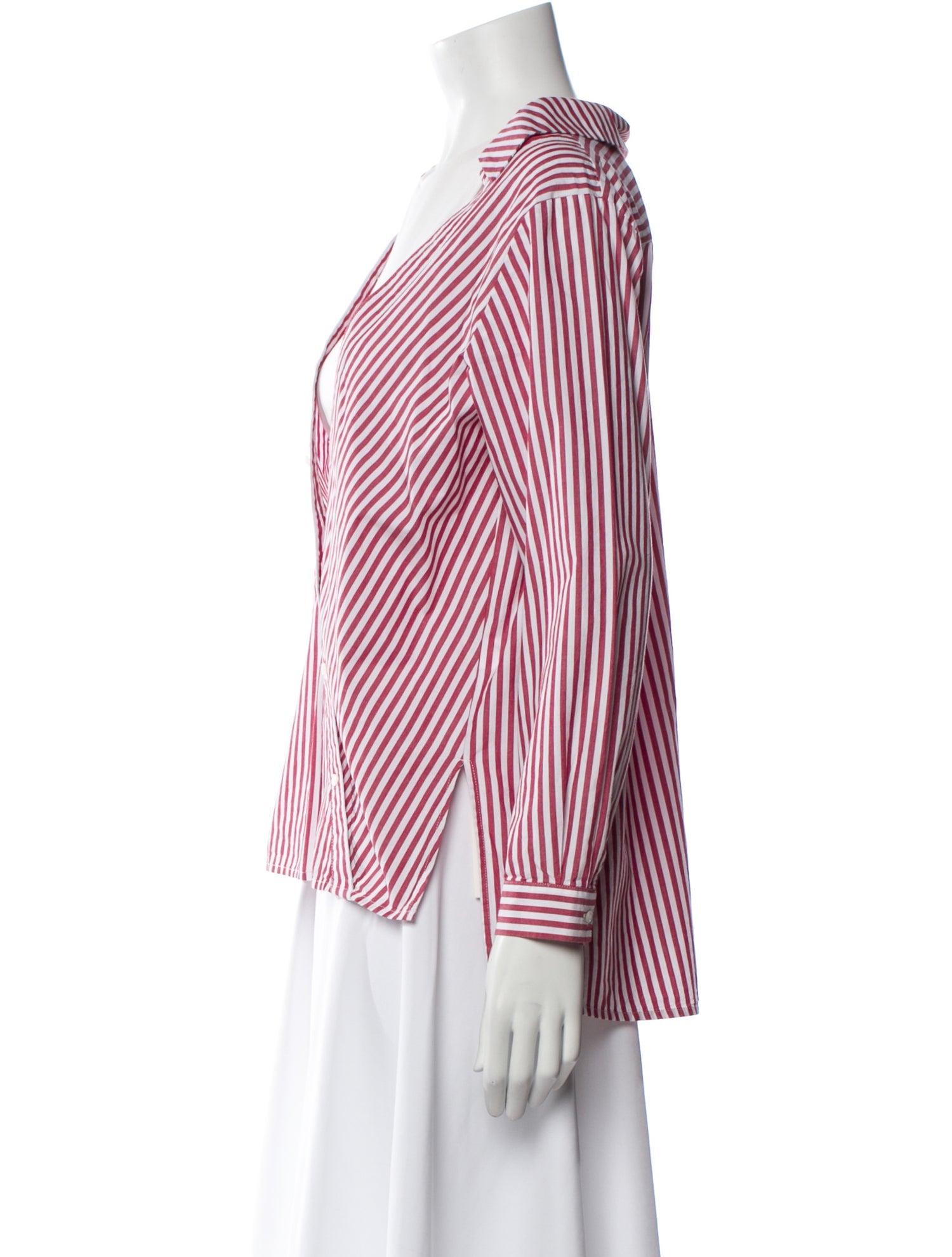 Maje Striped Long Sleeve Blouse