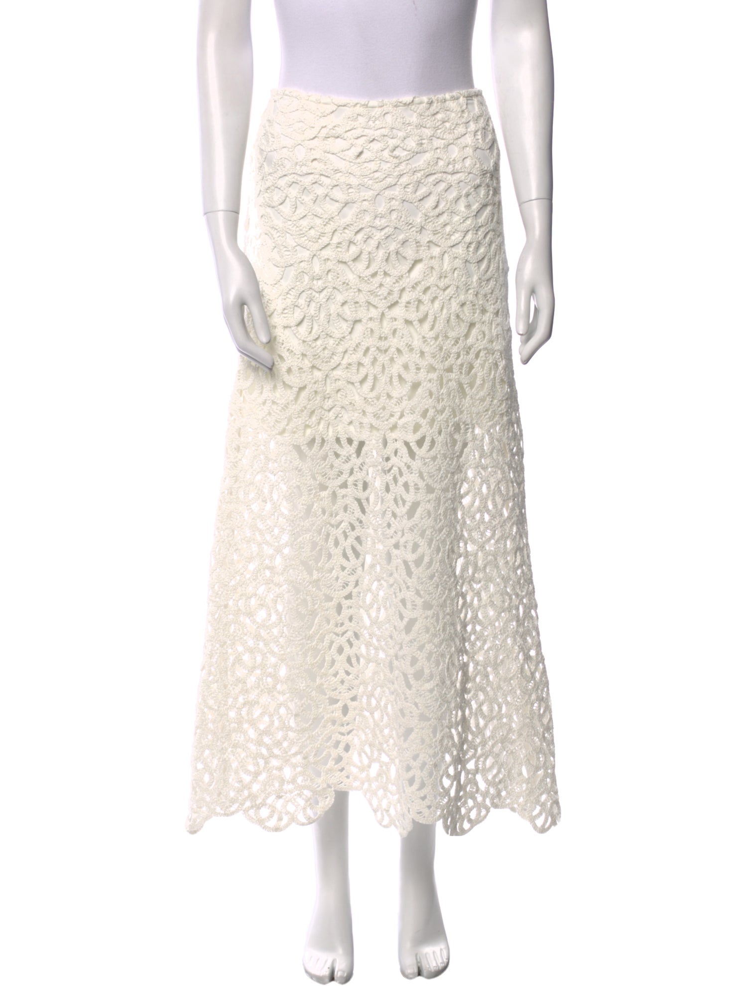 Maje Lace Pattern Midi Length Skirt w/ Tags