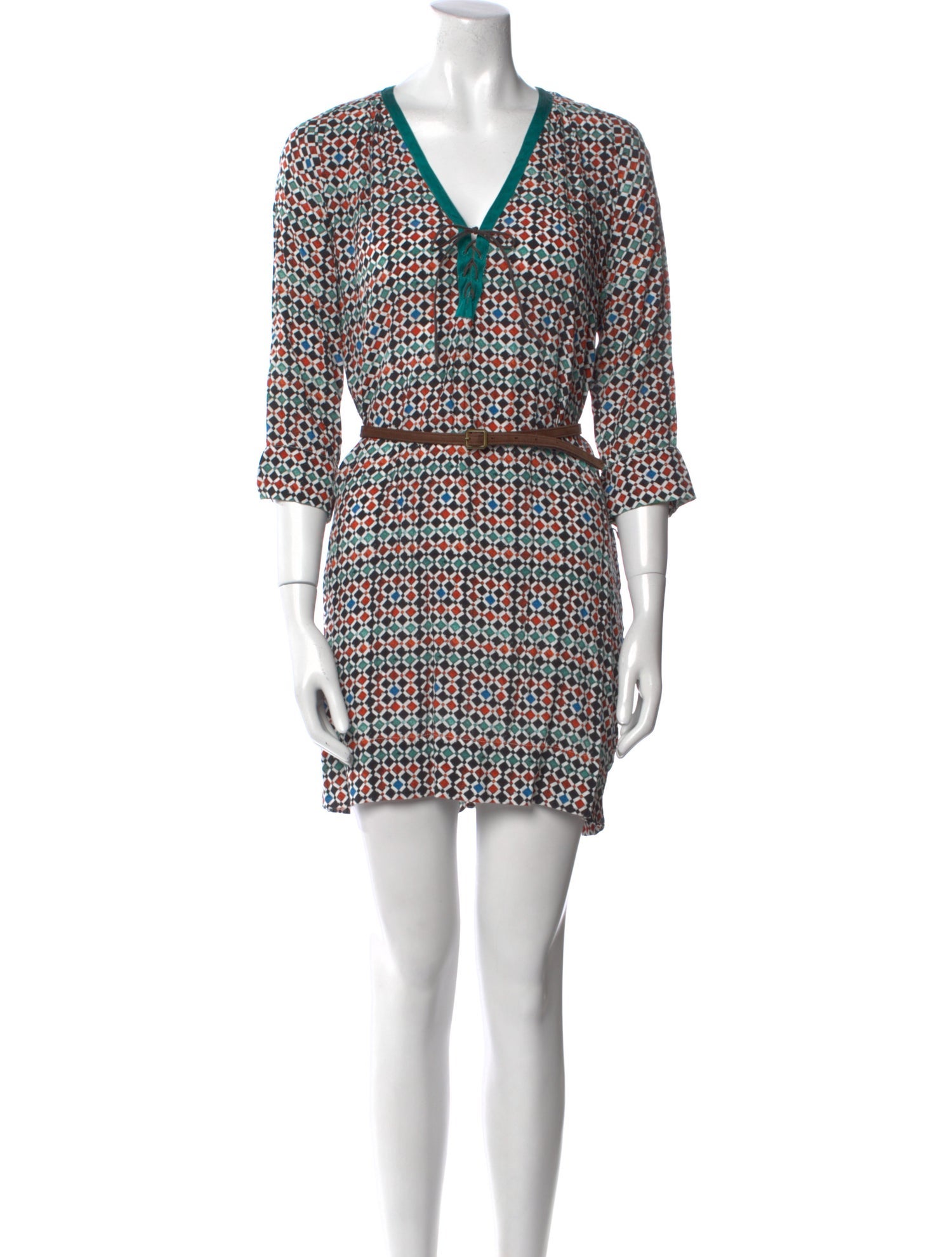 Maje Printed Mini Dress