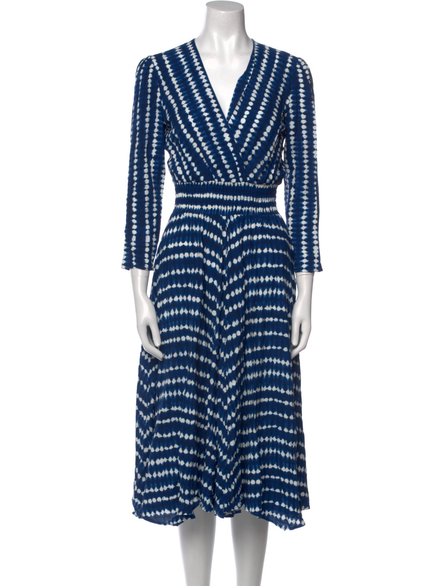 Maje Printed Midi Length Dress