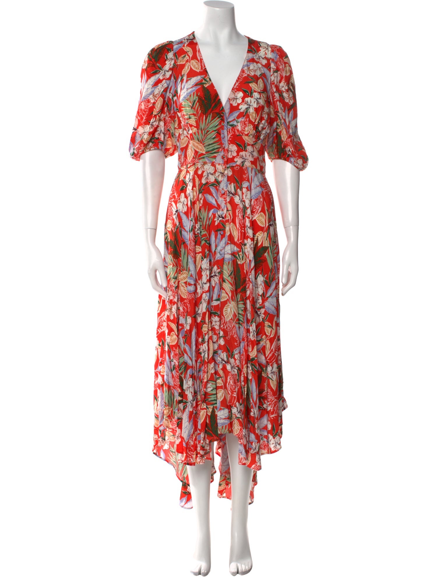 Maje Floral Print Long Dress
