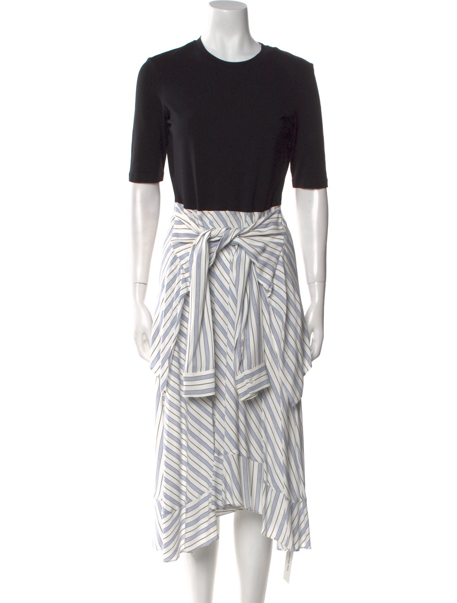 Maje Striped Long Dress