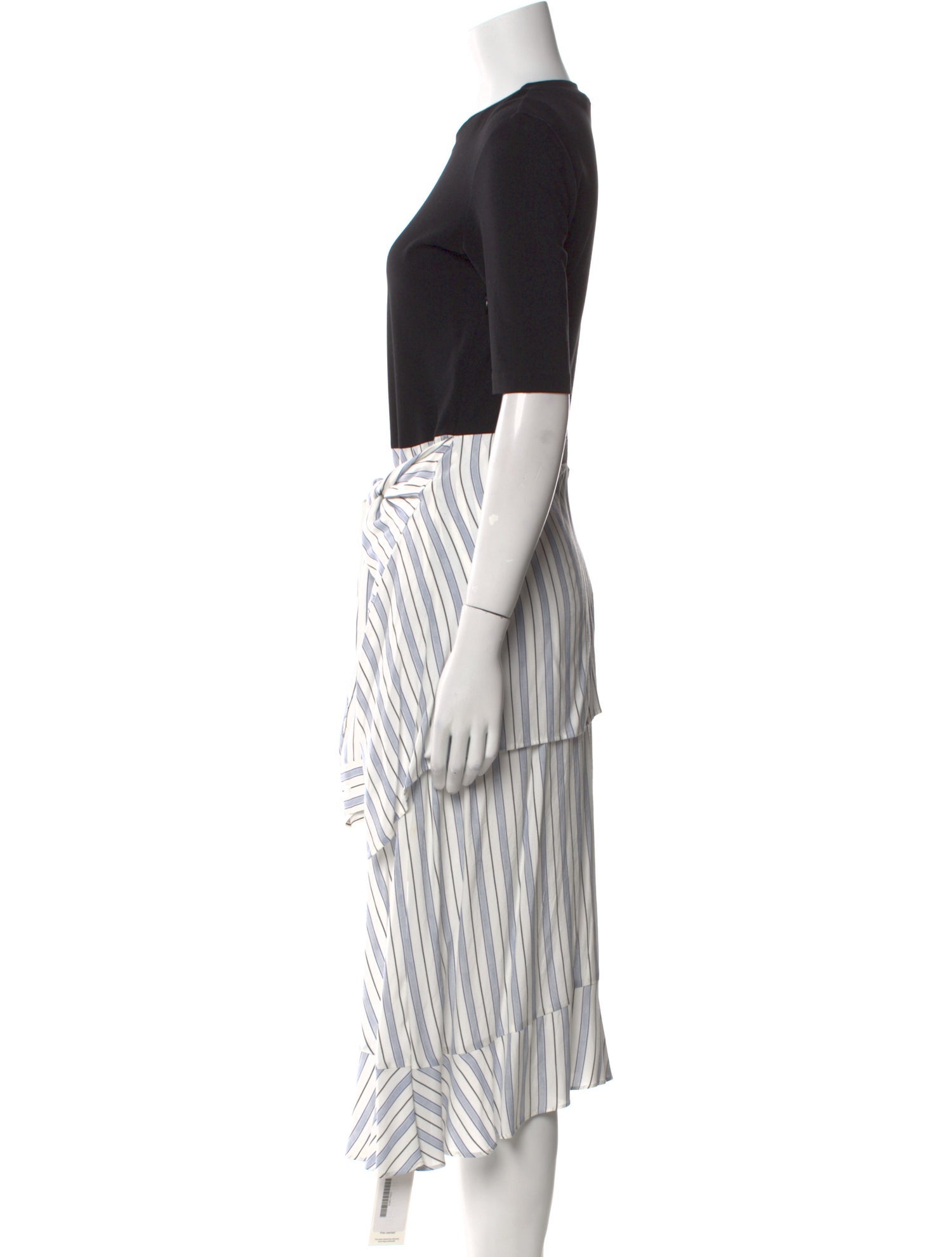Maje Striped Long Dress
