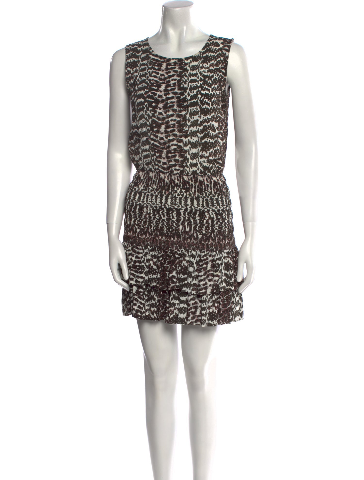 Maje Printed Mini Dress