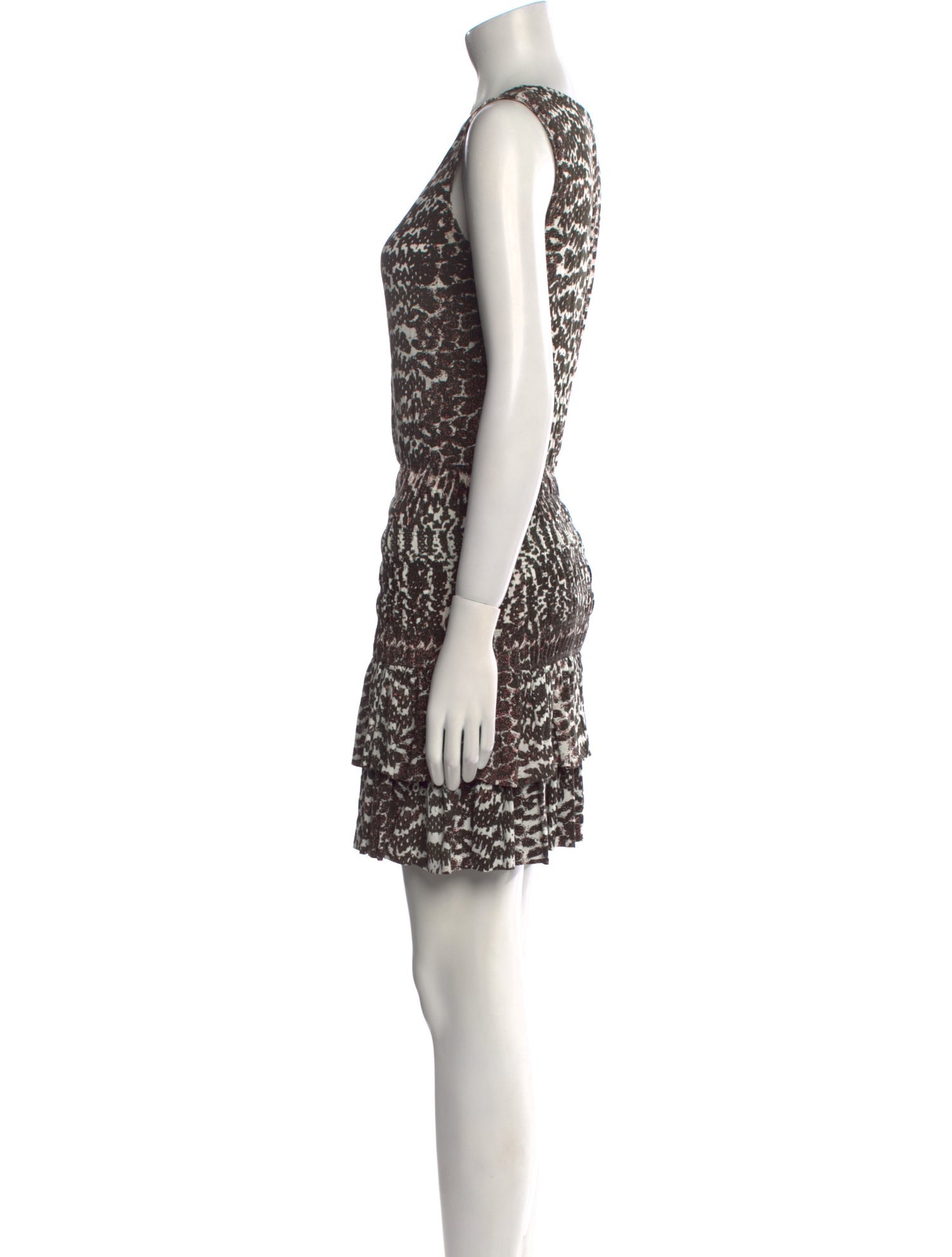 Maje Printed Mini Dress