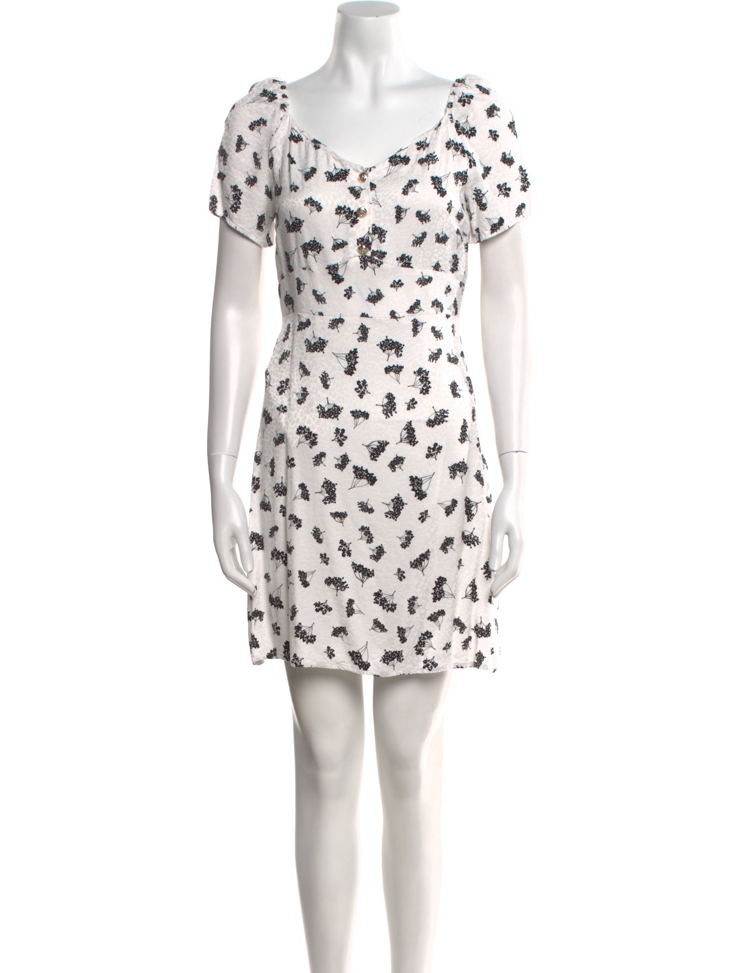 Maje Floral Print Mini Dress