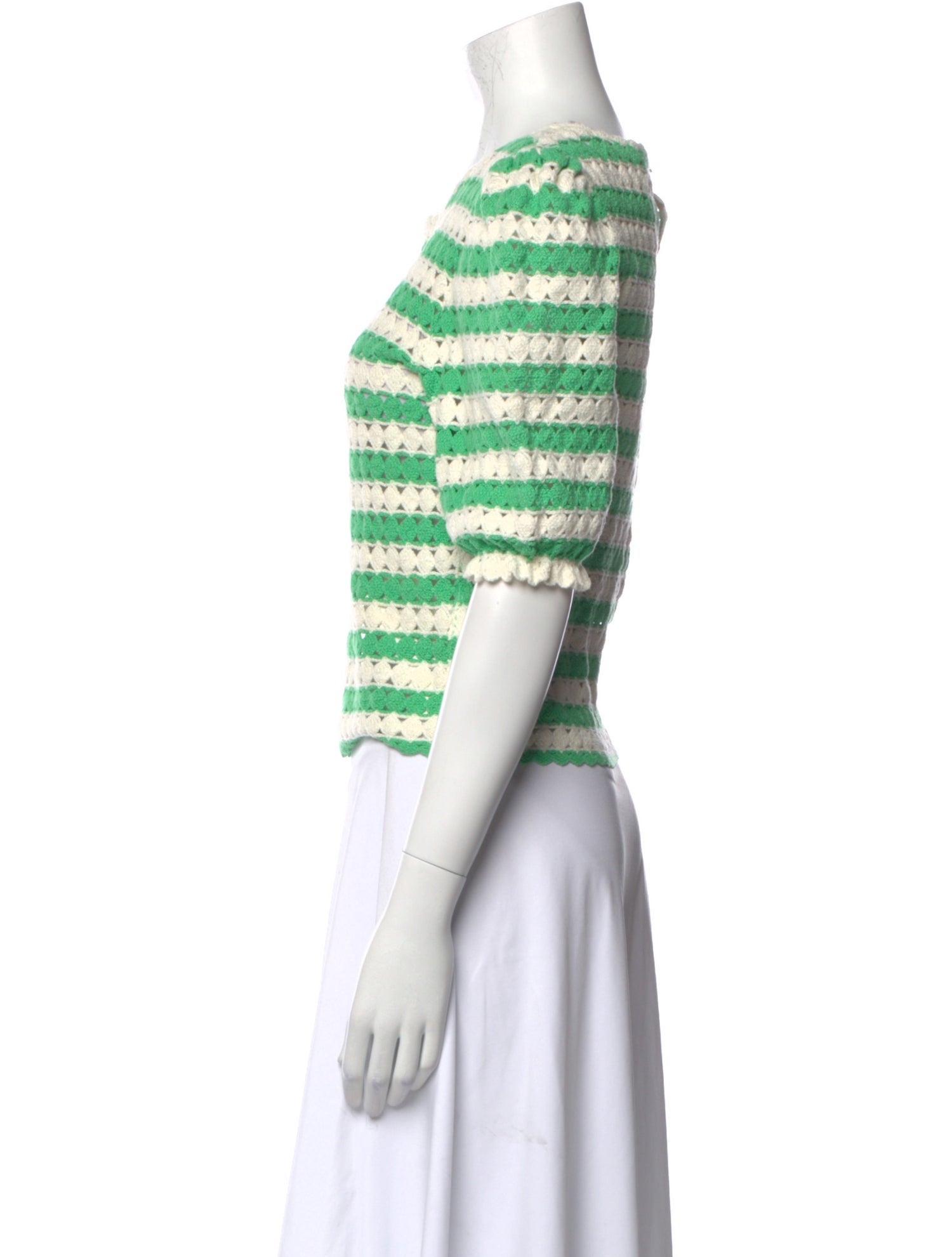 Maje Striped Crew Neck Sweater