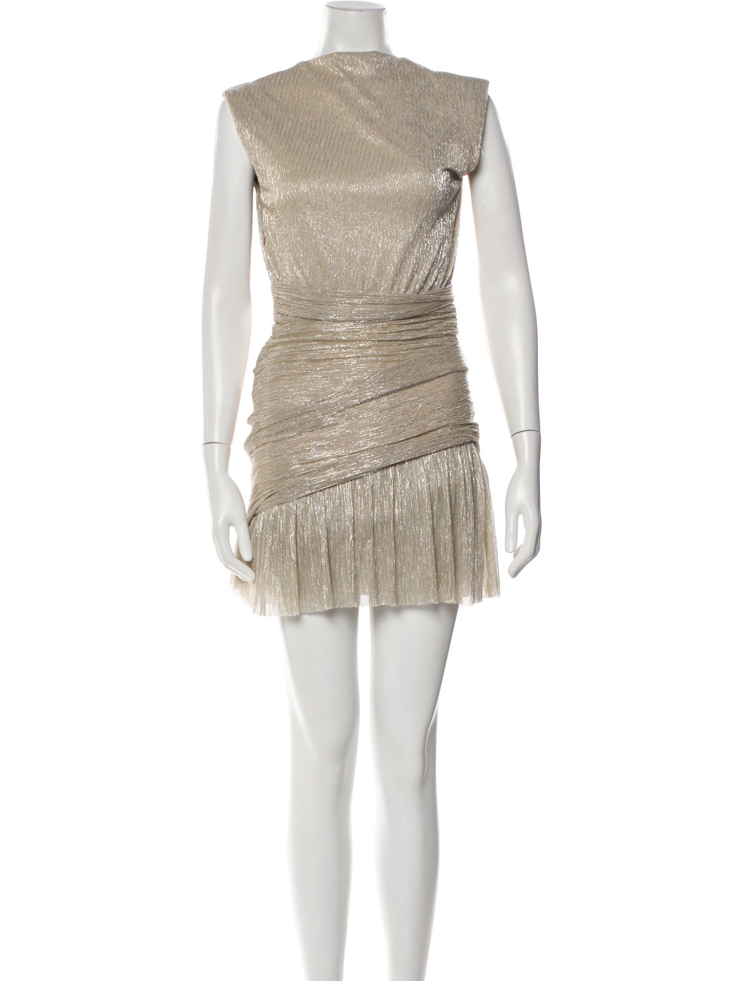 Maje Bateau Neckline Mini Dress