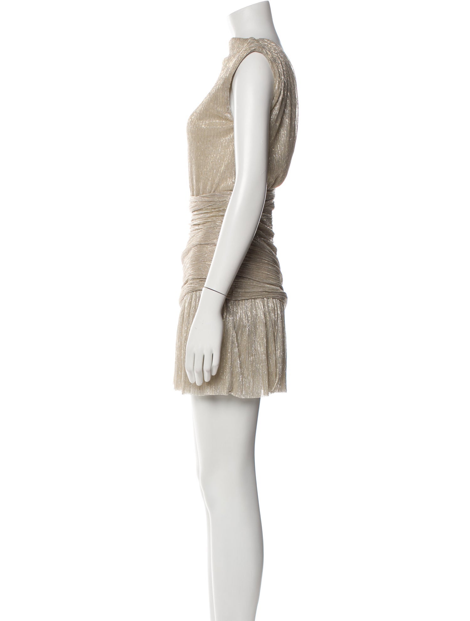 Maje Bateau Neckline Mini Dress