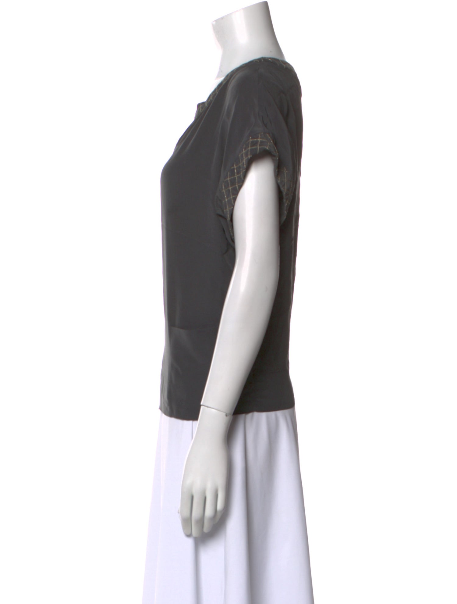 Maje Silk V-Neck Top