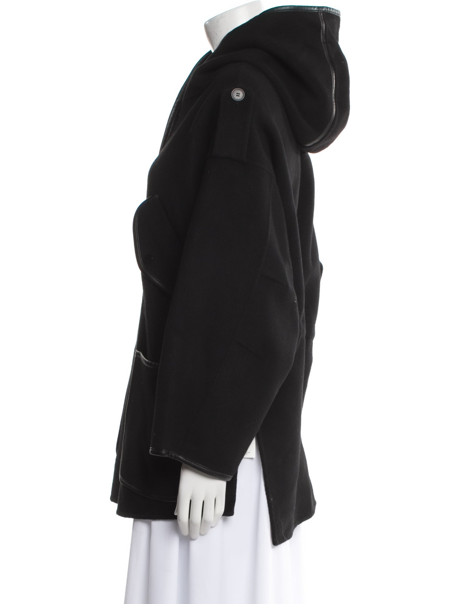 Maje Wool Faux Fur Coat