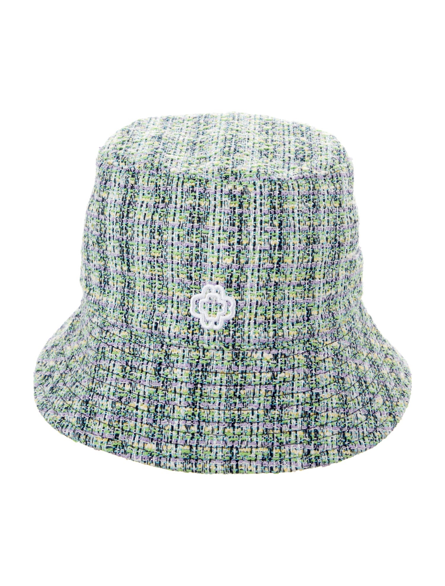 Maje Embroidered Tweed Bucket Hat