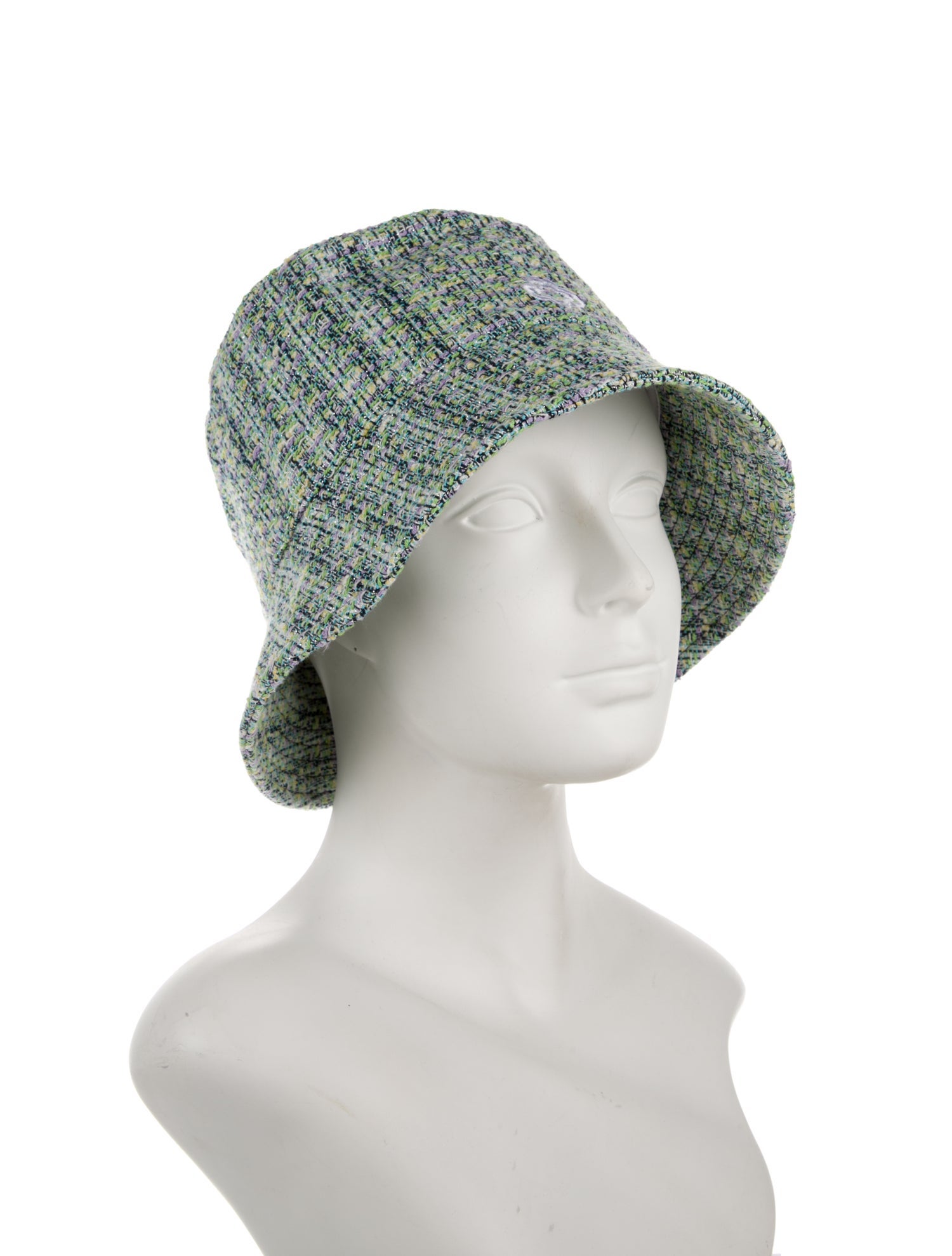 Maje Embroidered Tweed Bucket Hat