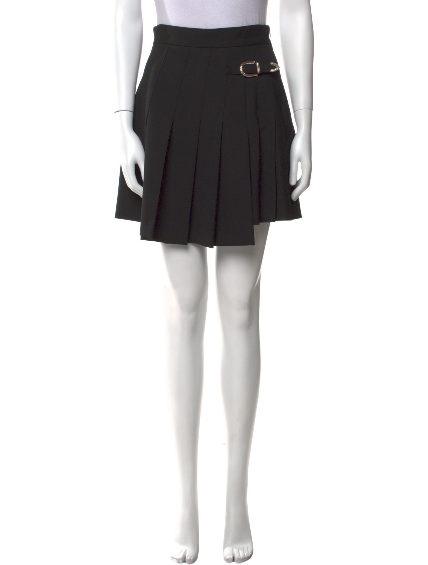 Maje Pleated Accents Mini Skirt