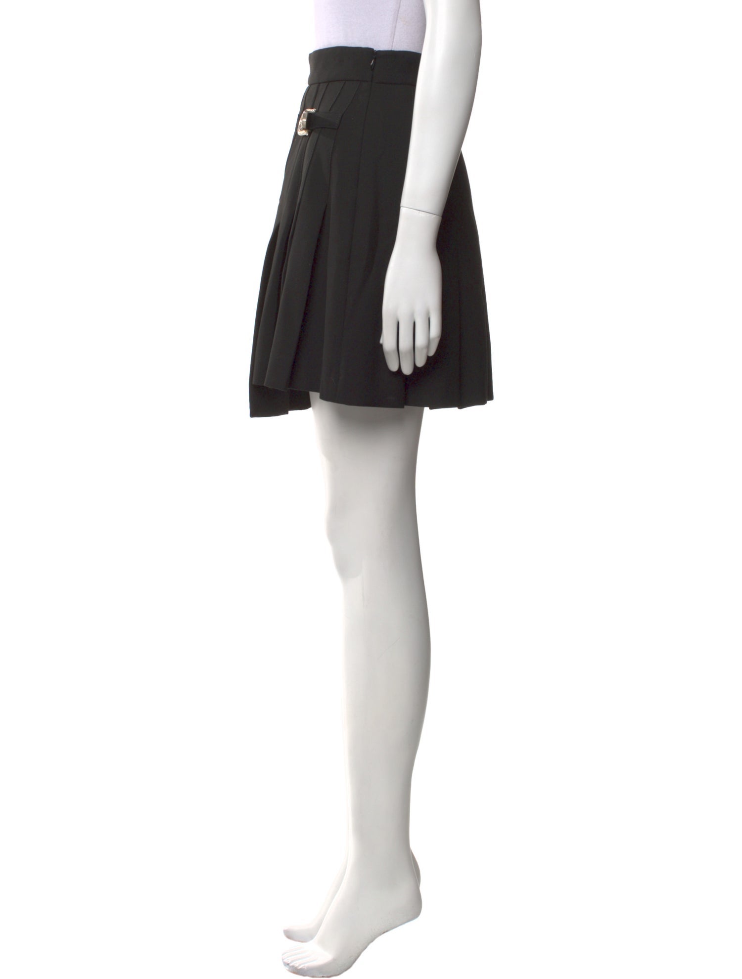 Maje Pleated Accents Mini Skirt