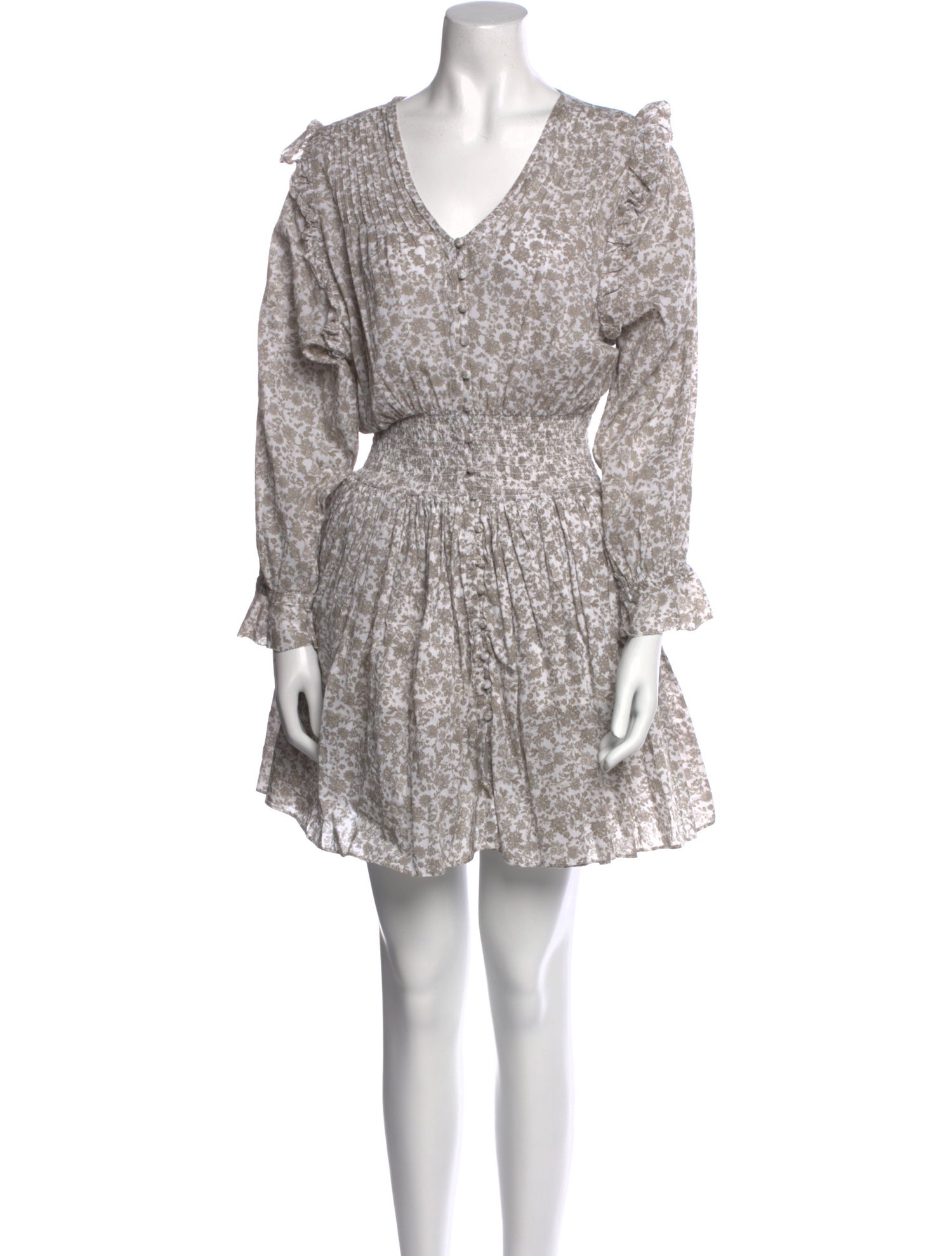 Maje Floral Print Mini Dress