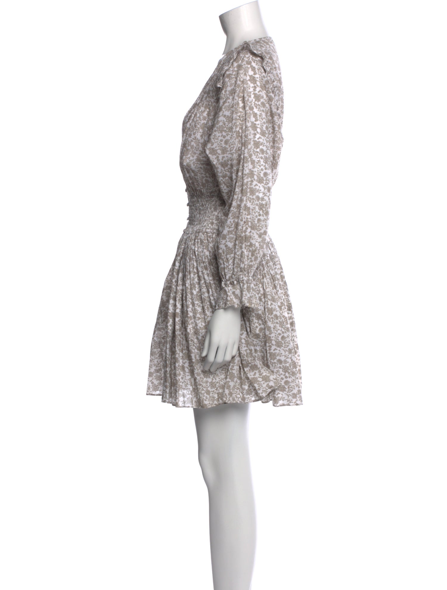 Maje Floral Print Mini Dress