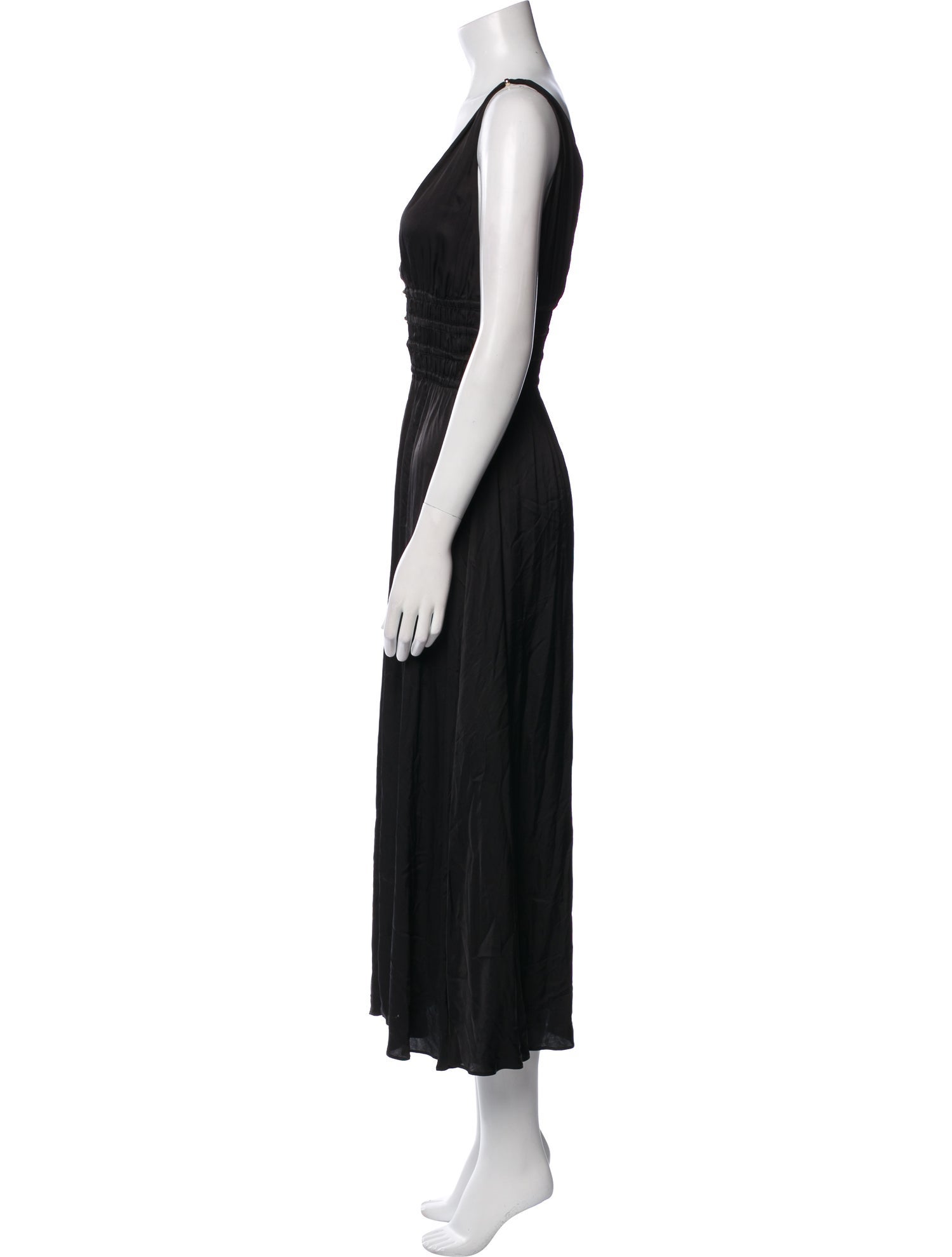 Maje V-Neck Long Dress