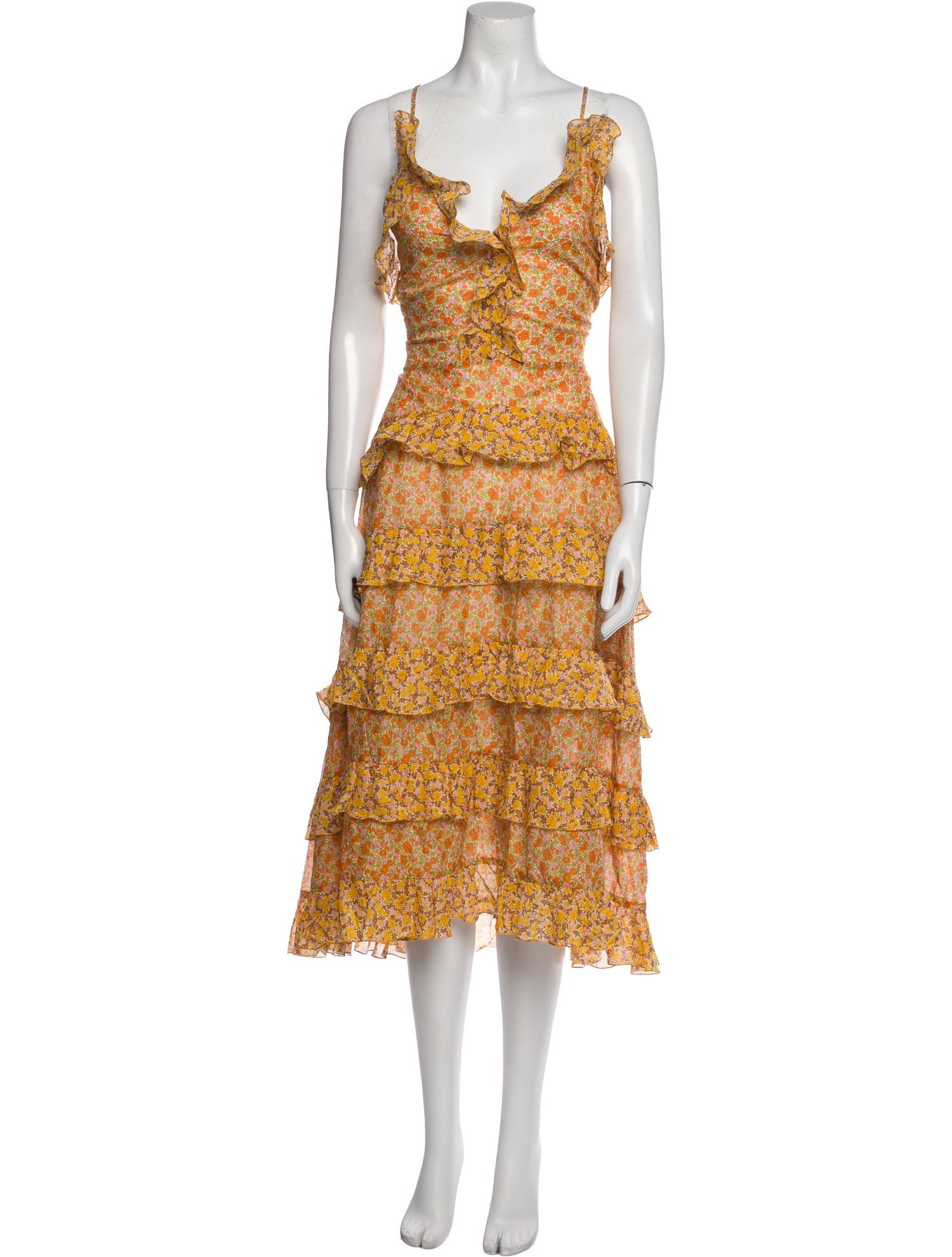 Maje Printed Long Dress w/ Tags