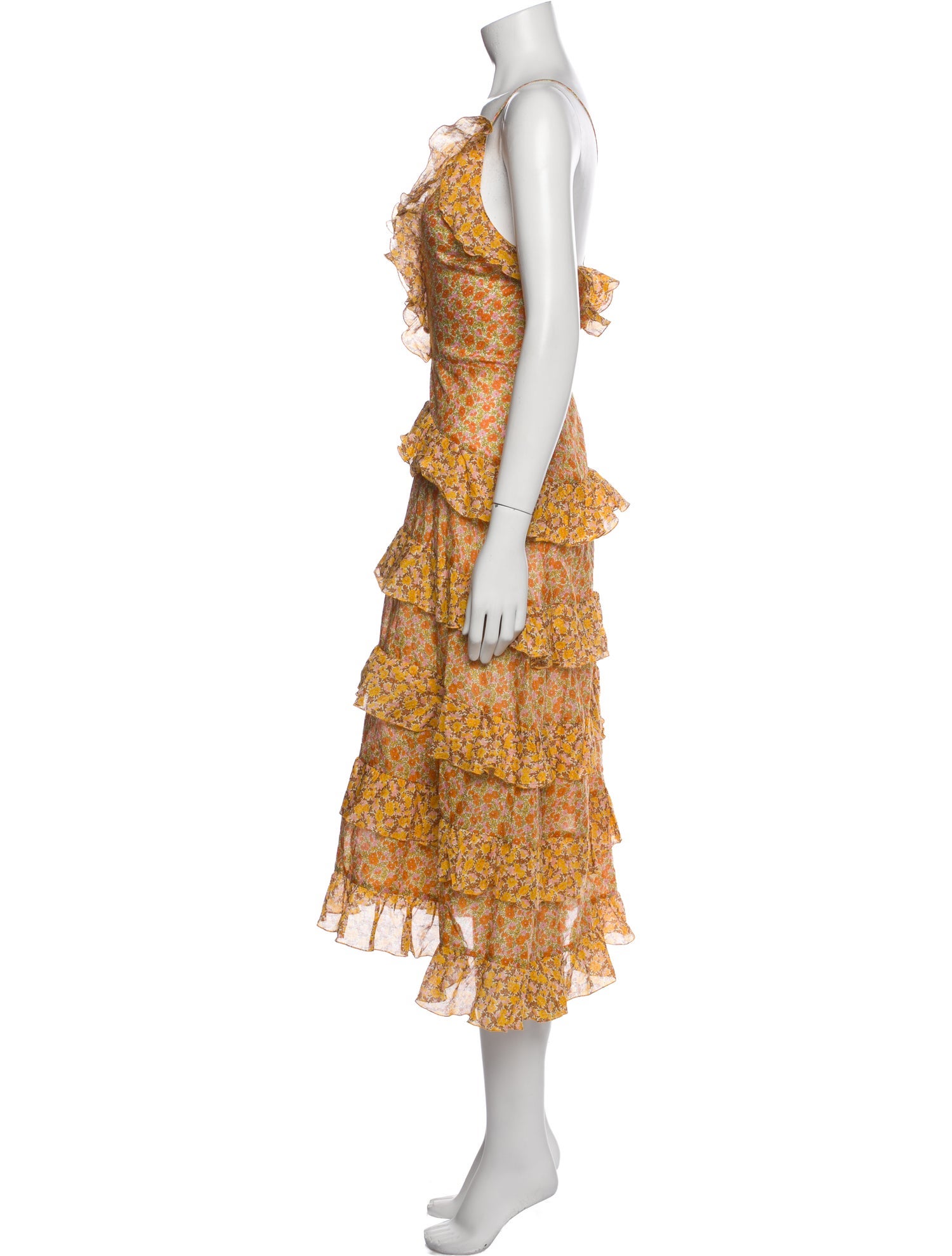 Maje Printed Long Dress w/ Tags