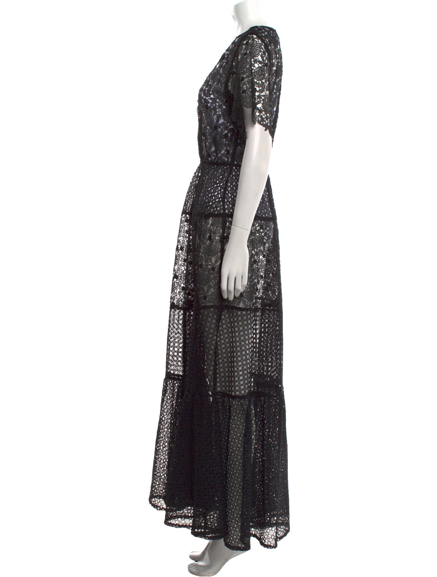 Maje Lace Long Dress