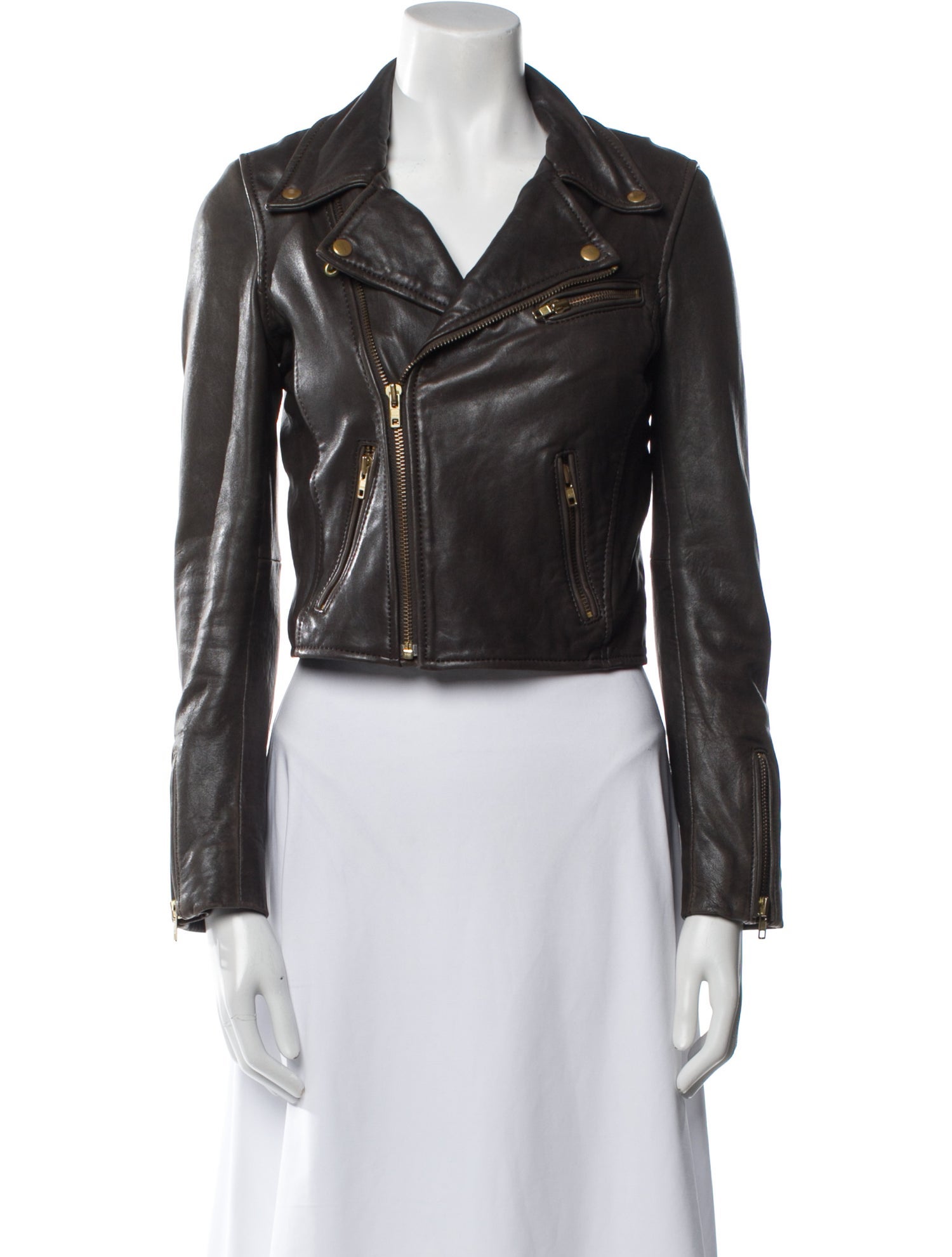 Maje Leather Trench Coat