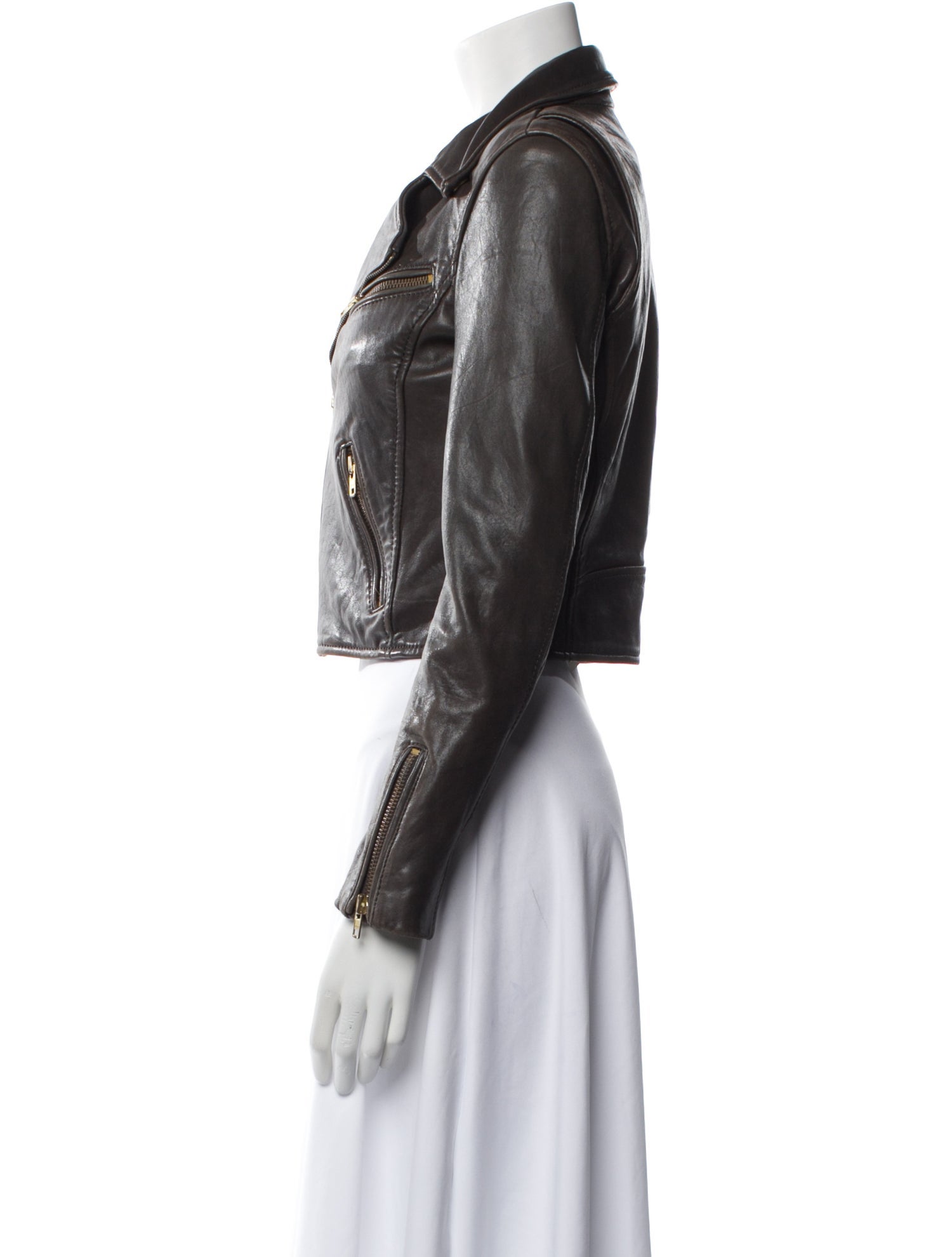 Maje Leather Trench Coat