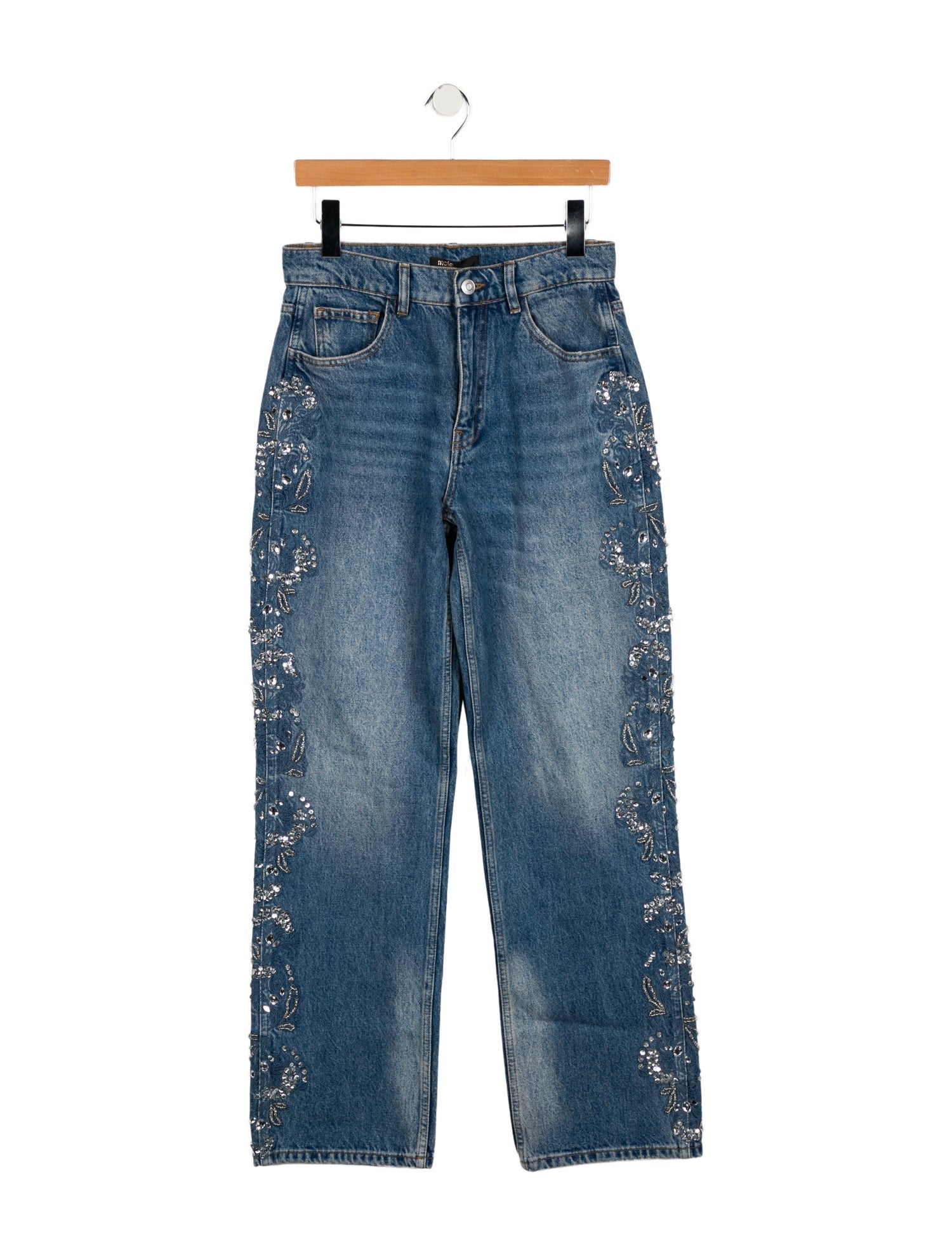 Maje Mid-Rise Wide Leg Jeans w/ Tags