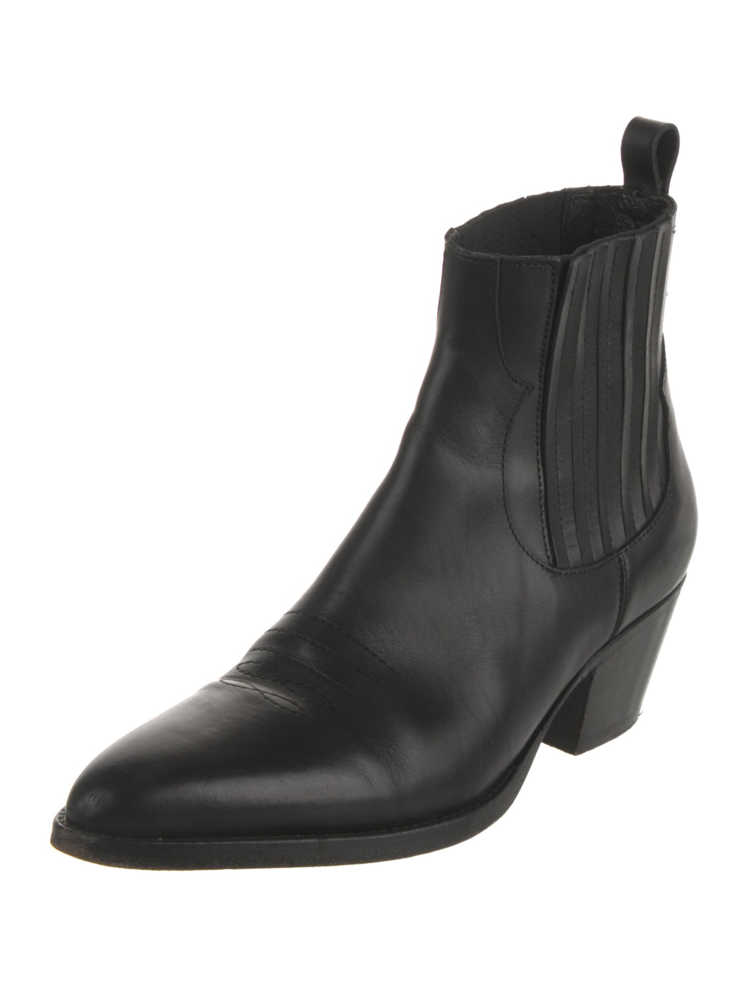 Maje Leather Chelsea Boots