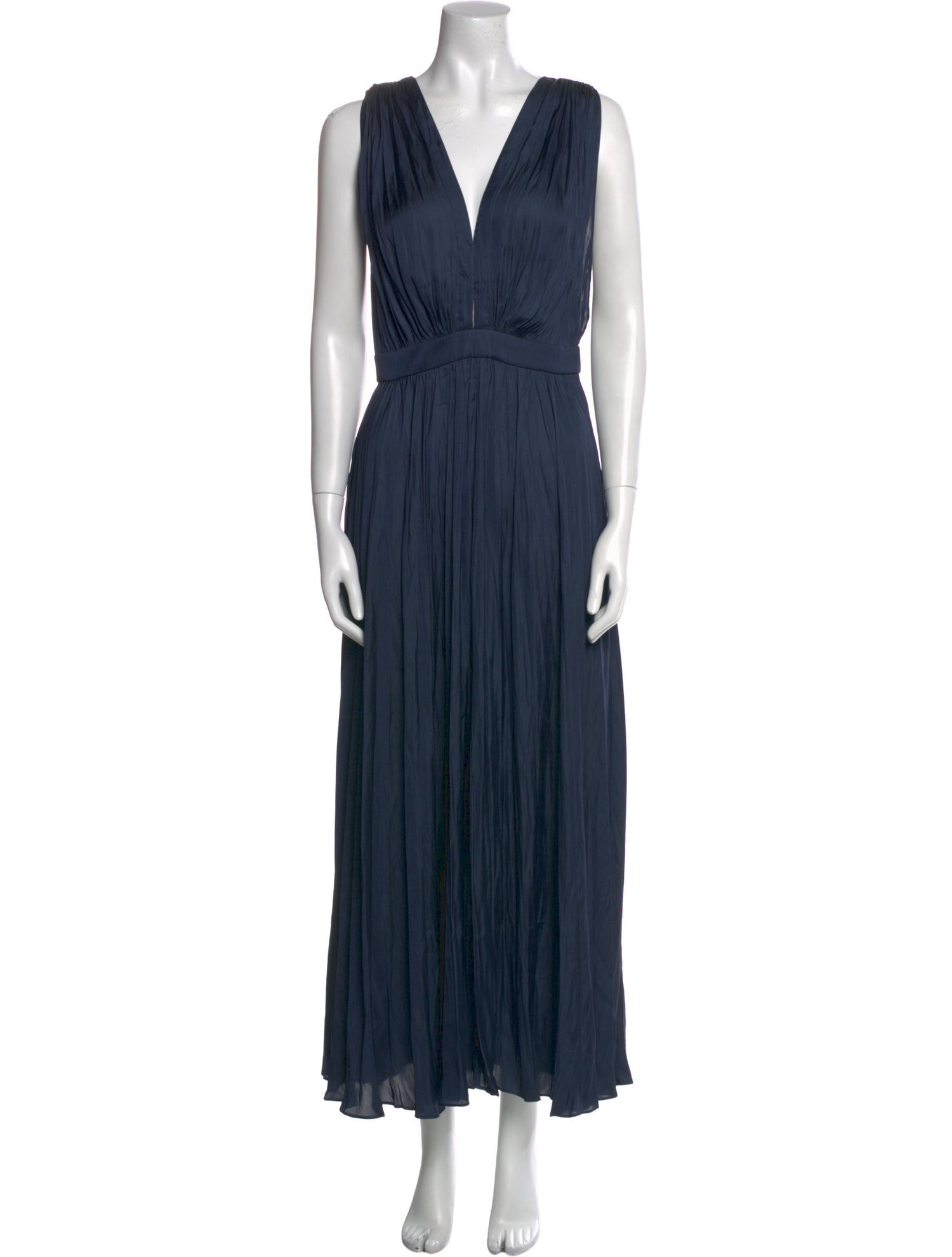 Maje V-Neck Long Dress