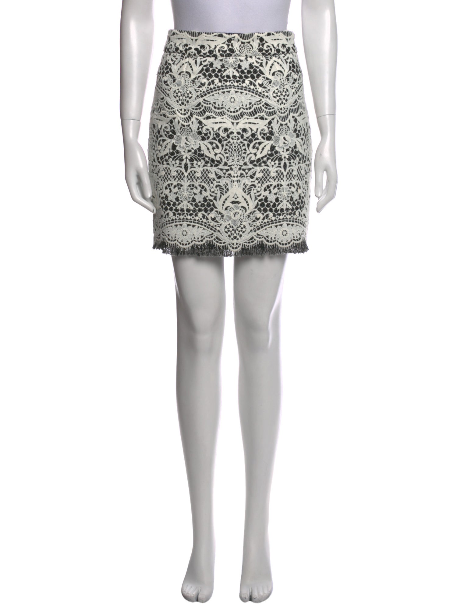 Maje Printed Mini Skirt