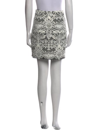 Maje Printed Mini Skirt