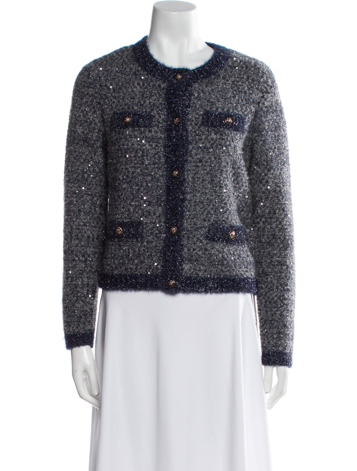 Maje Tweed Pattern Evening Jacket