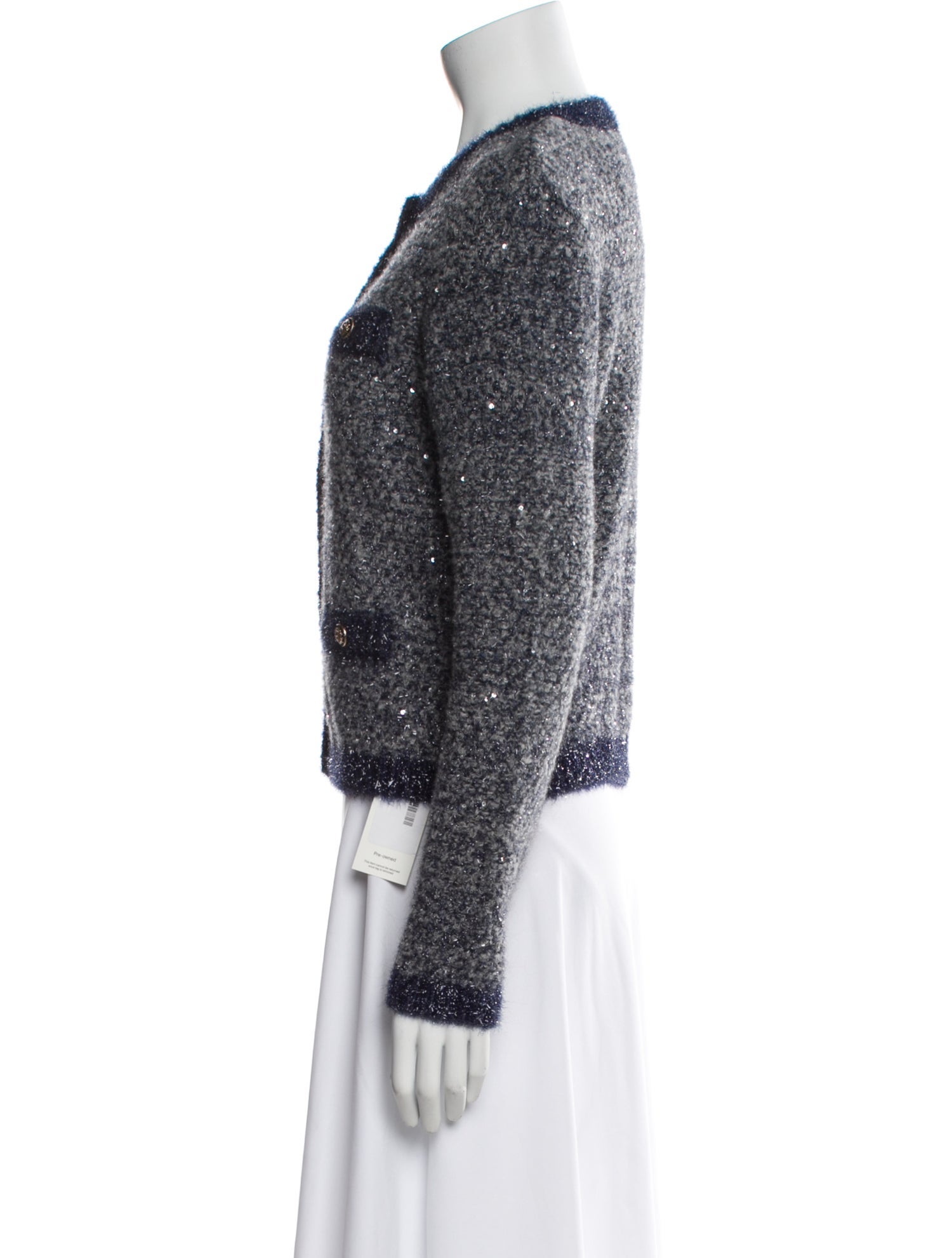 Maje Tweed Pattern Evening Jacket