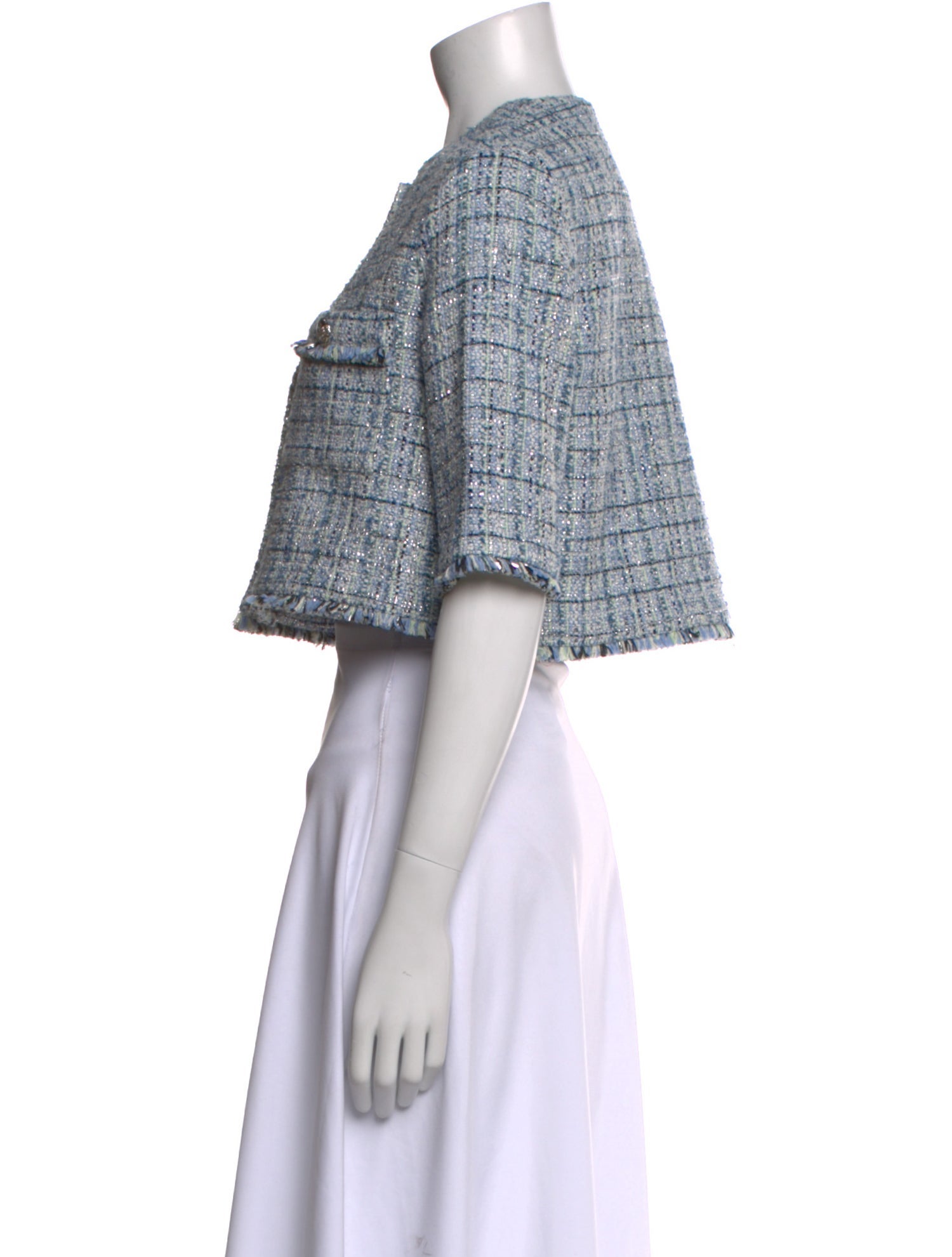 Maje Tweed Tweed Pattern Sweater