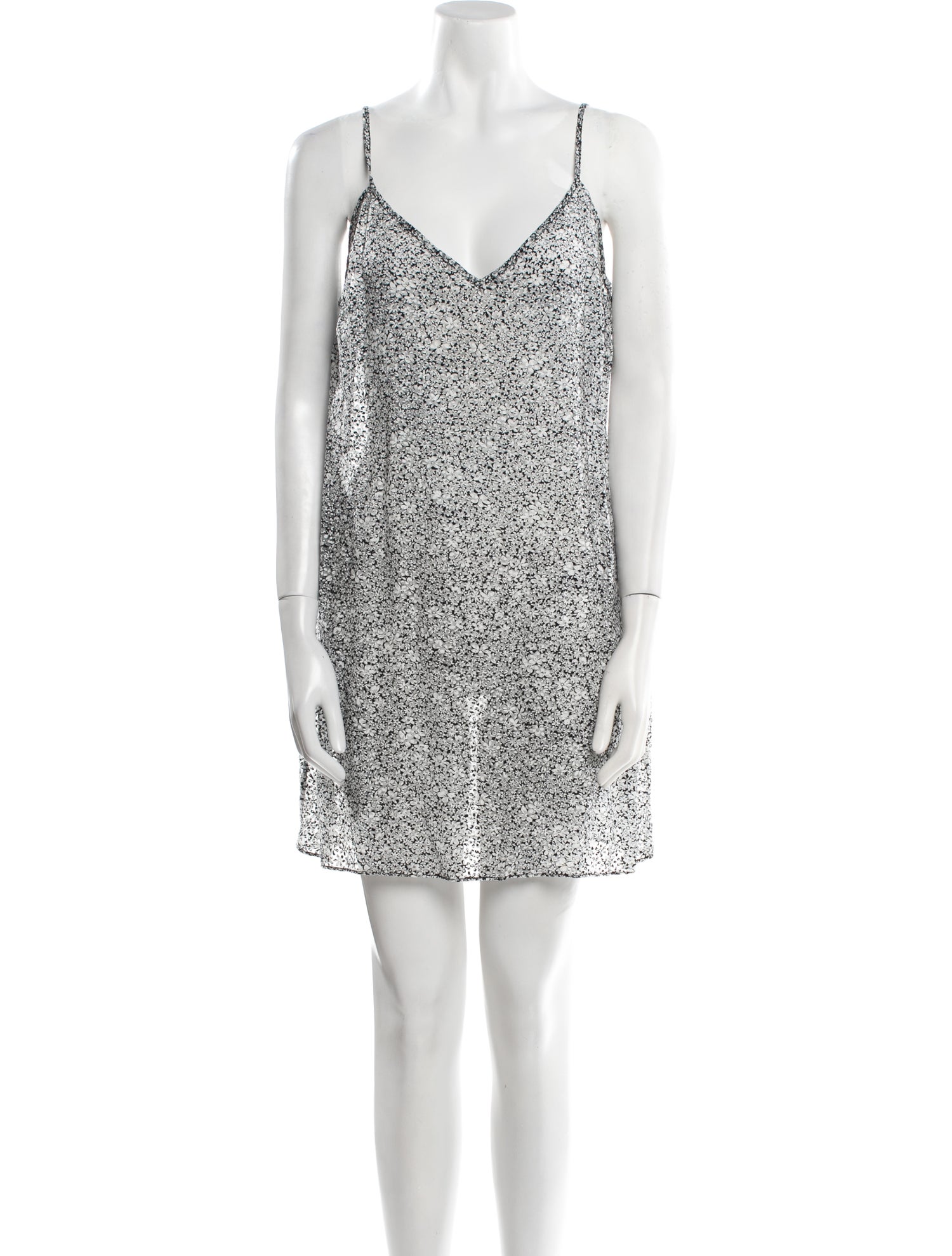 Maje Floral Print Mini Dress