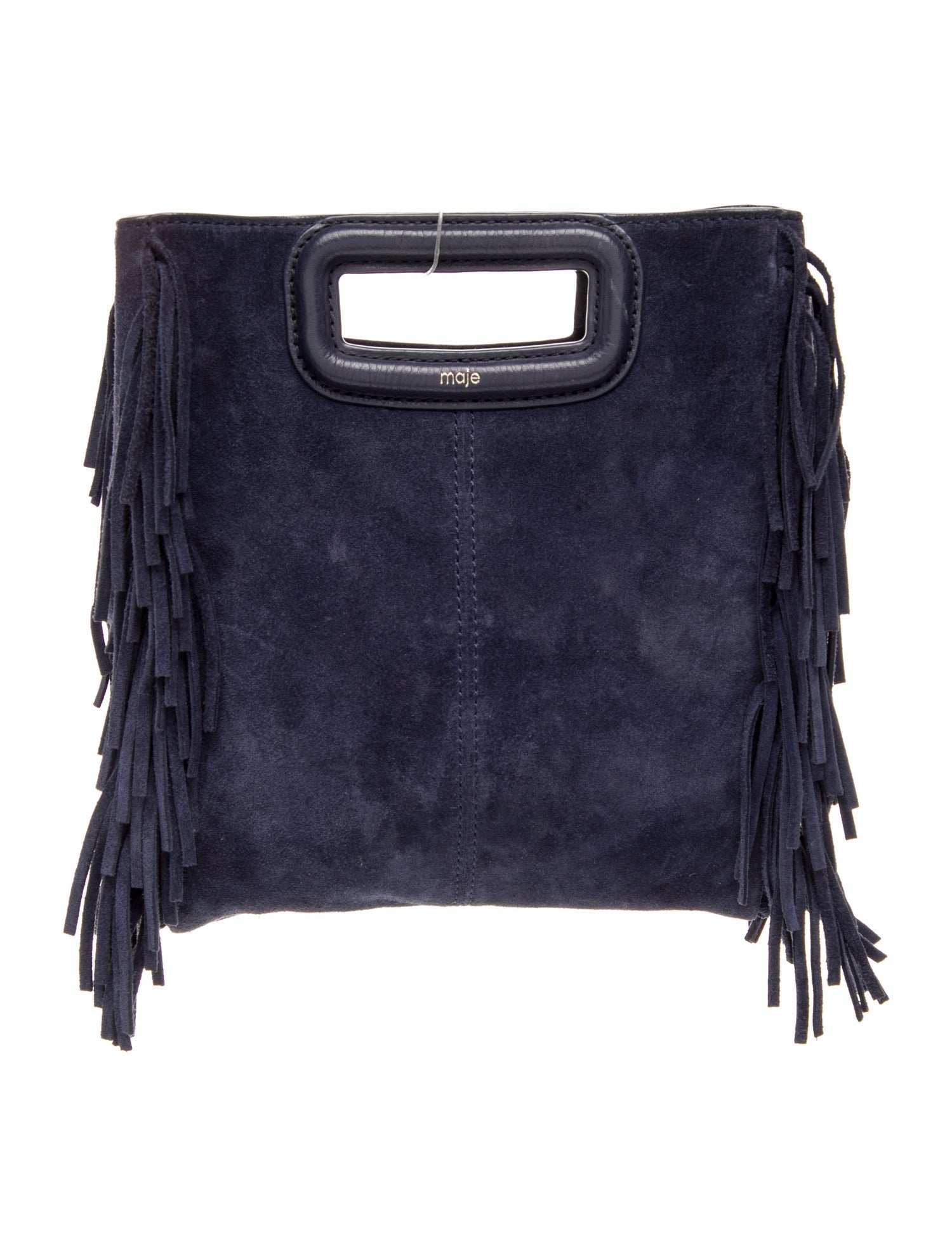 Maje Suede Top Handle Bag