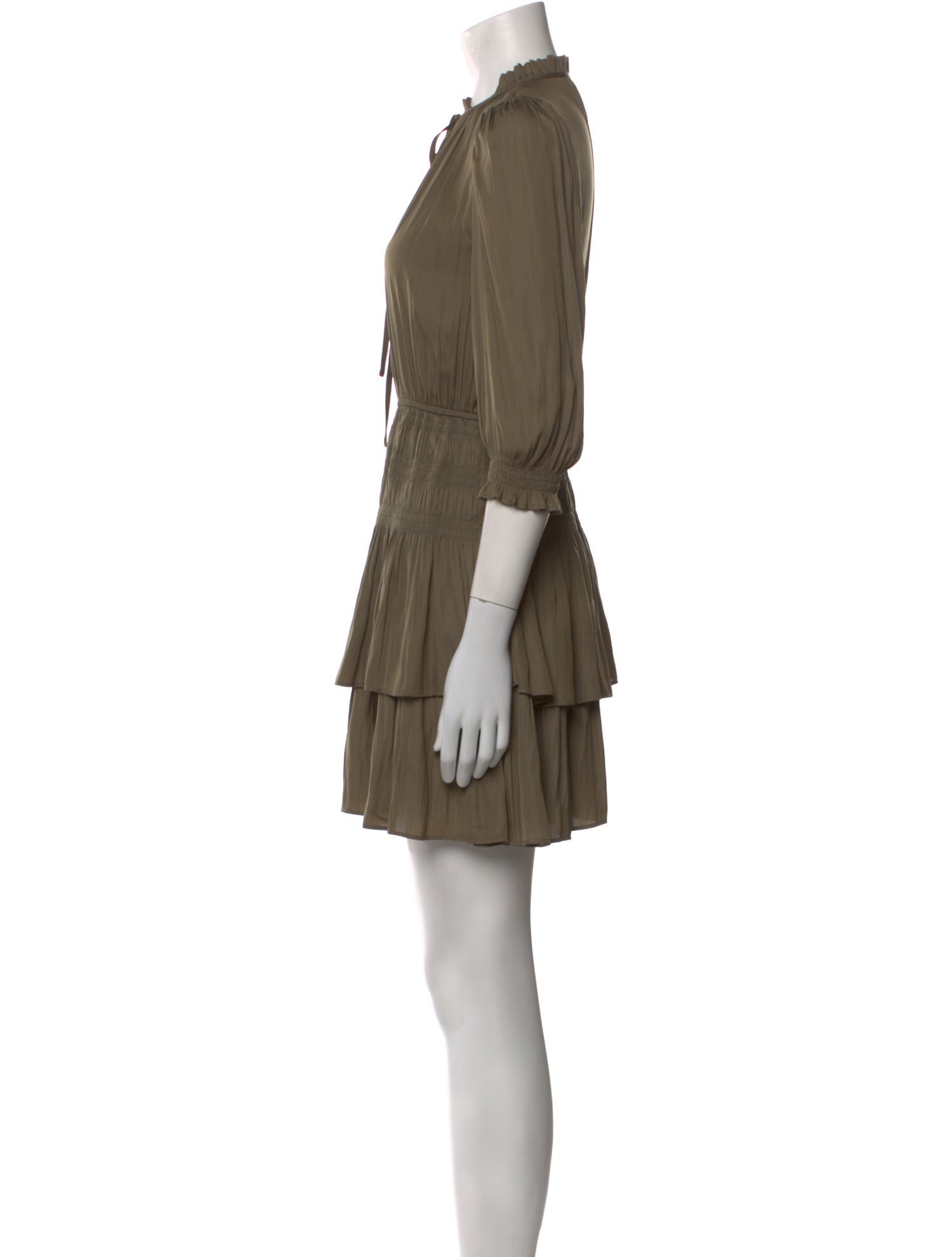 Maje Mock Neck Mini Dress