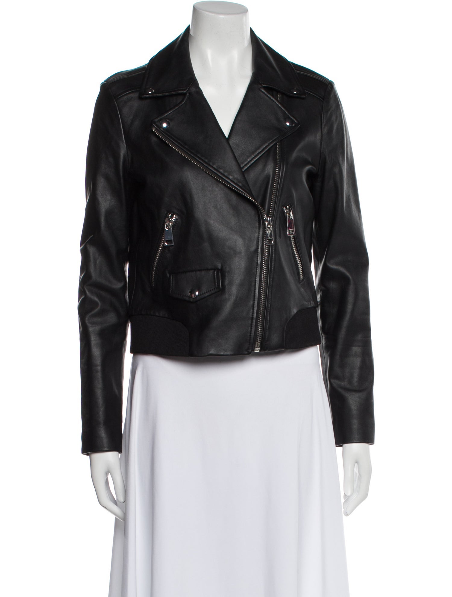 Maje Leather Biker Jacket