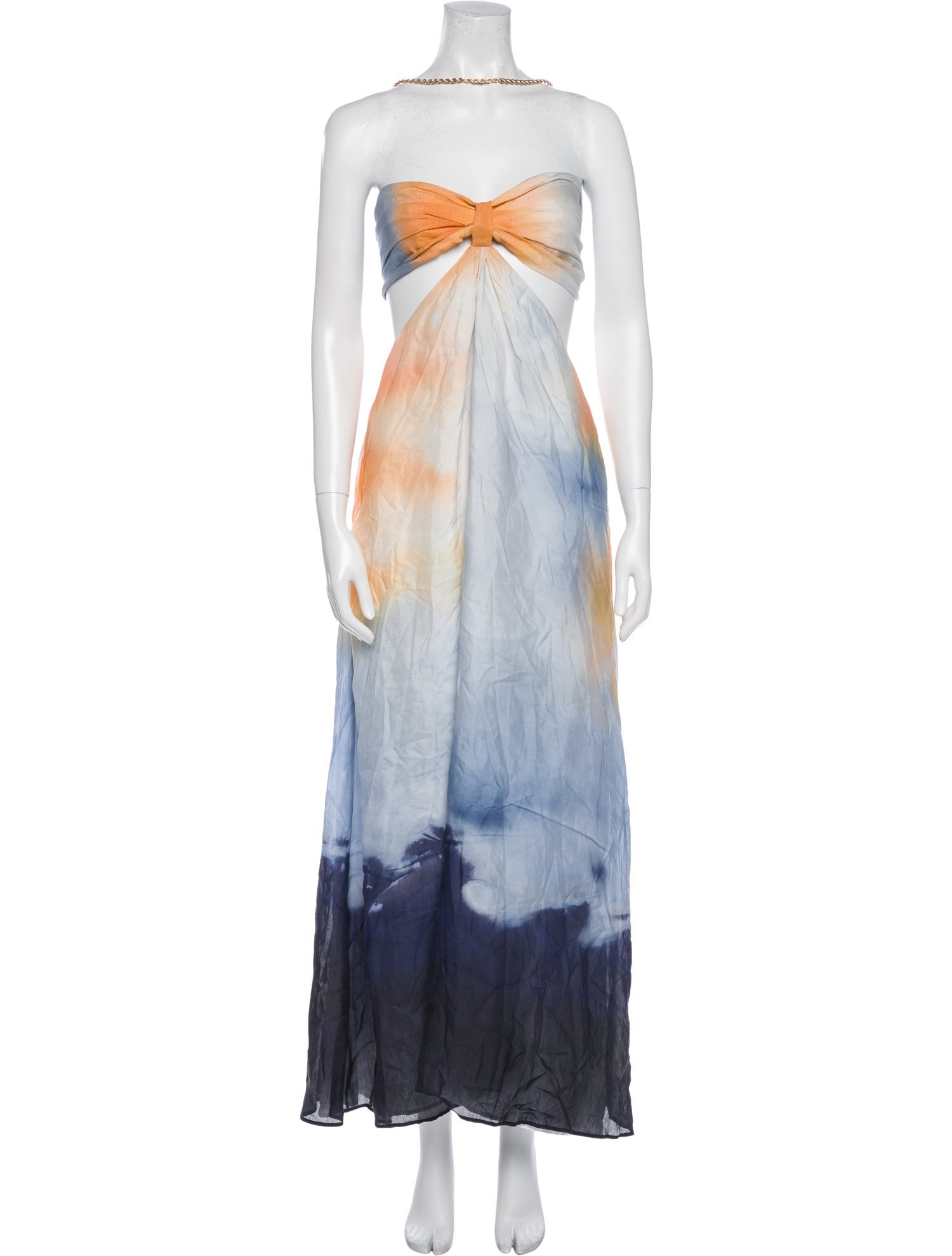 Maje Tie-Dye Print Long Dress w/ Tags