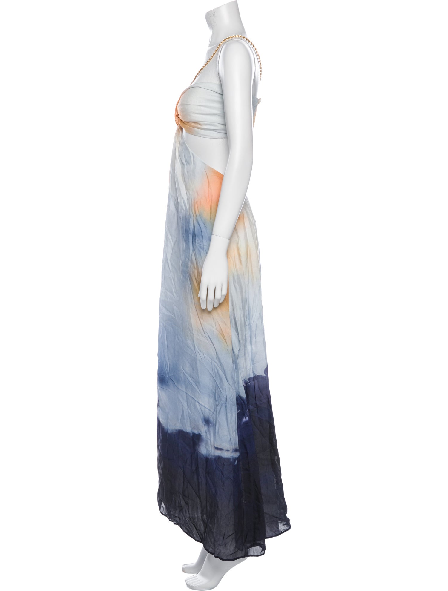 Maje Tie-Dye Print Long Dress w/ Tags