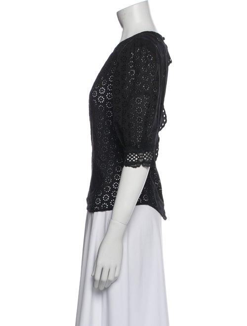 Maje Crew Neck Short Sleeve Top