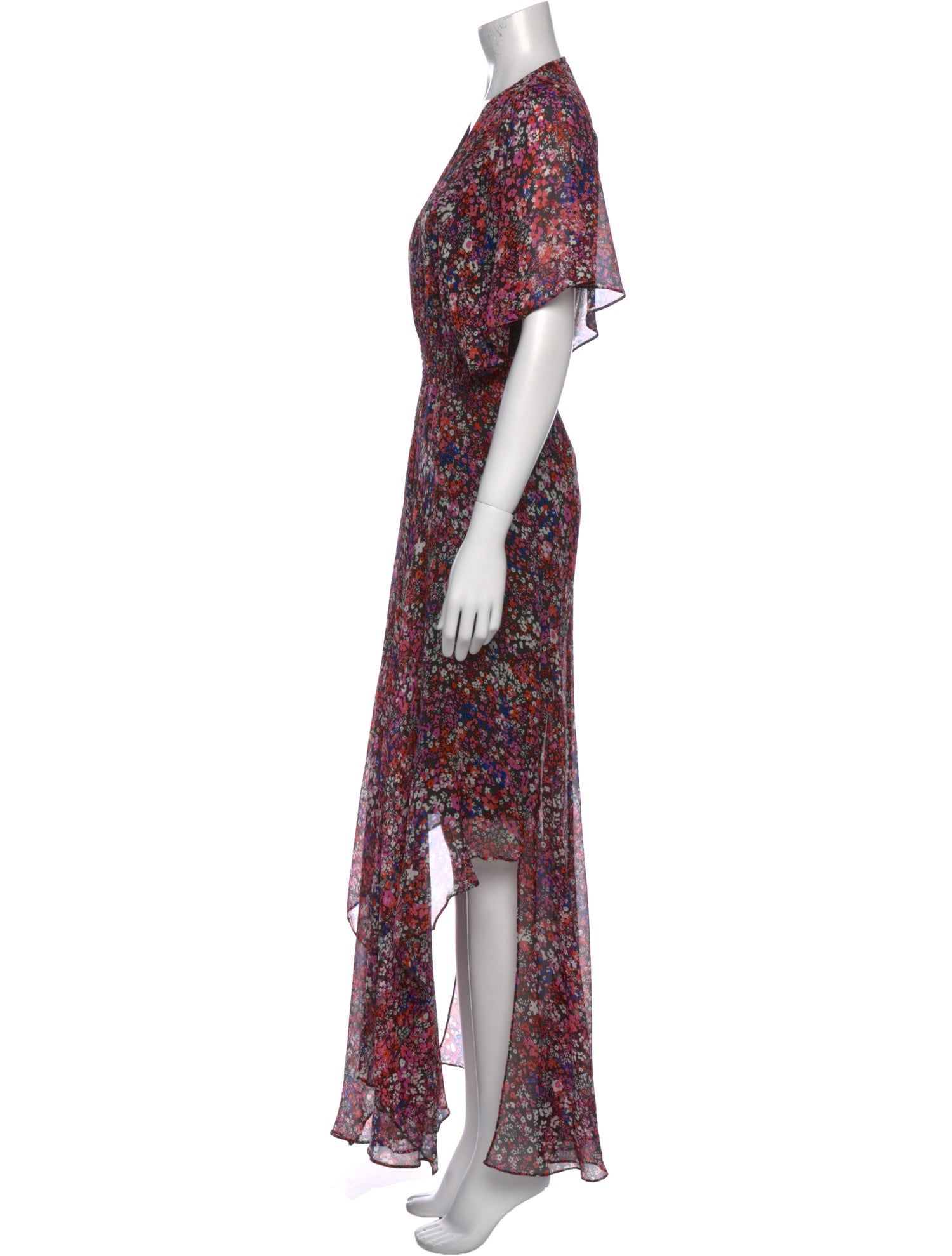 Maje Floral Print Long Dress