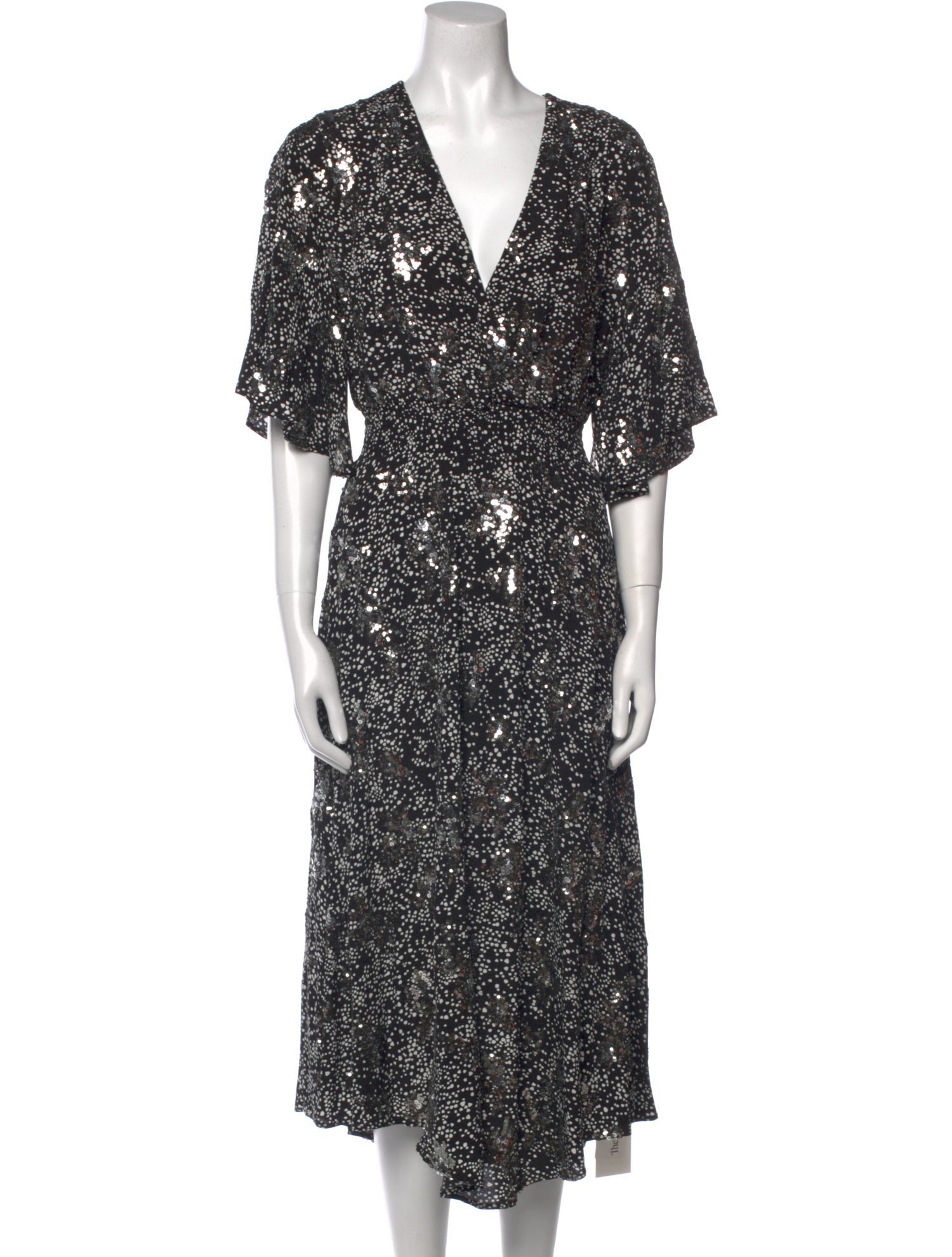 Maje Printed Long Dress