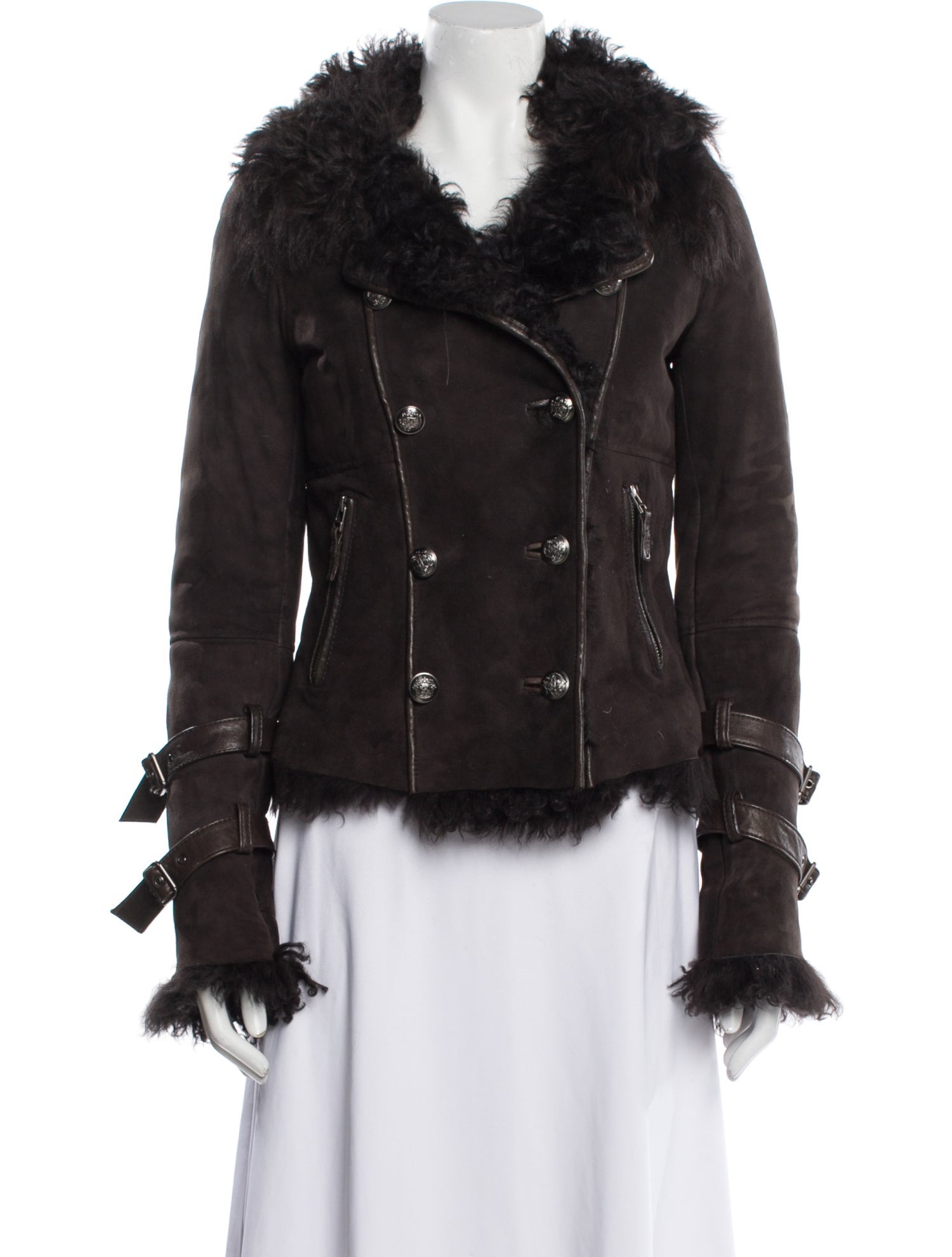 Maje Lamb Leather Biker Jacket