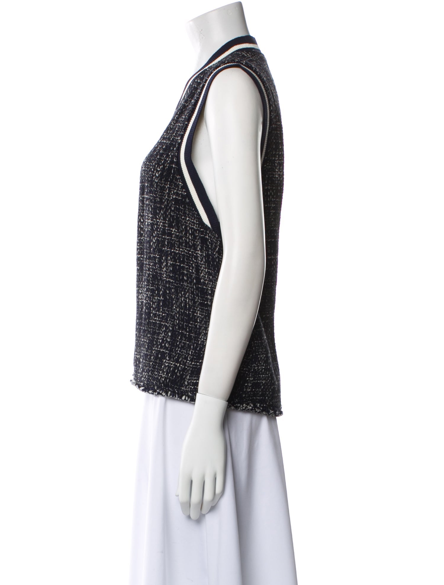 Maje V-Neck Sleeveless Top