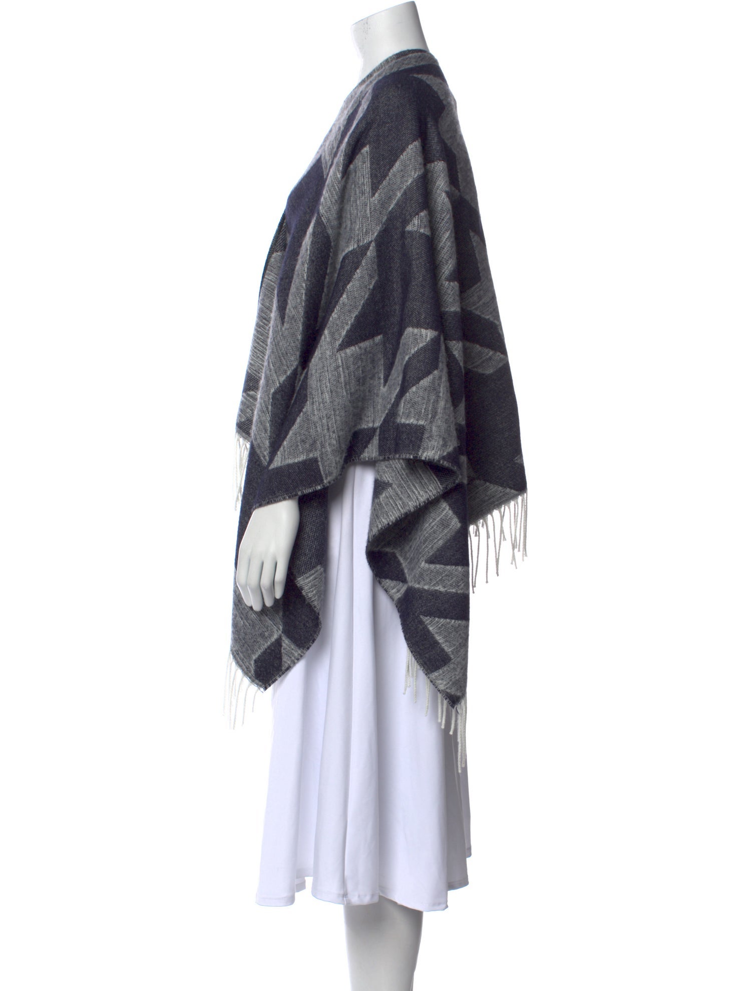 Maje Printed Open Front Sweater