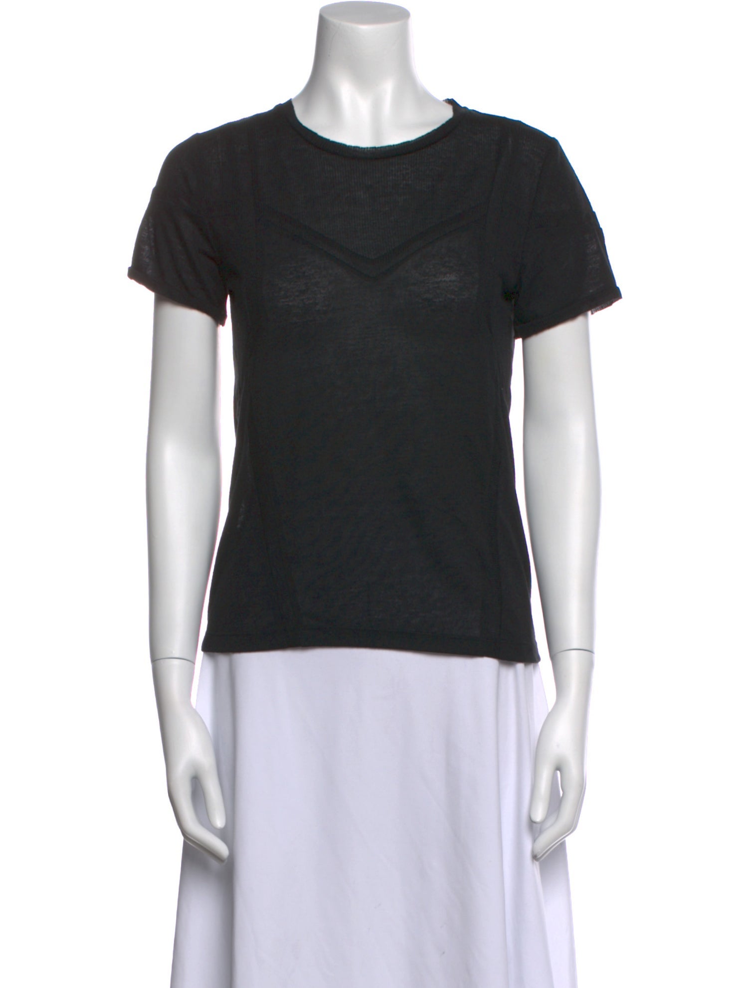 Maje Crew Neck Short Sleeve T-Shirt